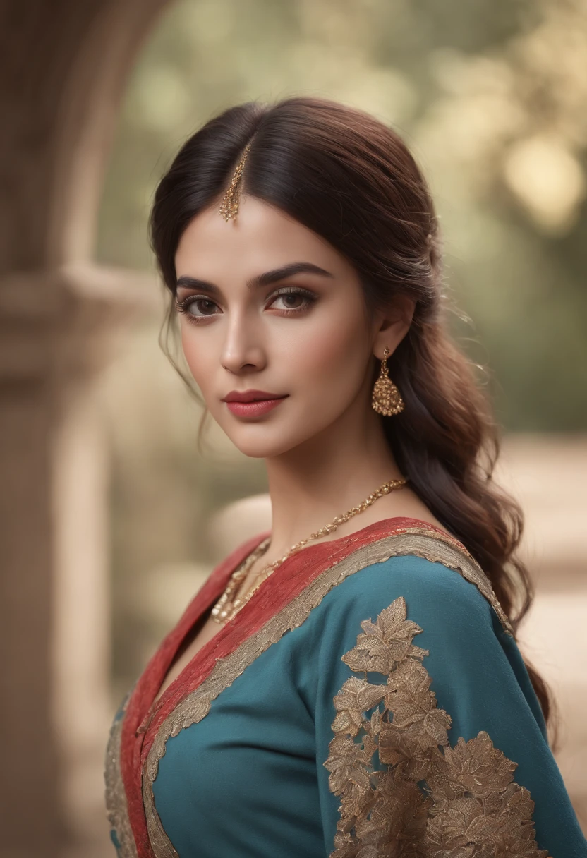 A beautiful woman ((babkana kumari:1.2)) in (intricate Retro Vintage Boho Outfit)), ((sharp focus)), ((Nikon Z 85mm)), unparalleled masterpiece, ultra-realistic 8k photos, best quality, masterpiece, (photorealistic:1.2), (realistic:1.5), (hyperrealistic:1.2),(realistic human skin:1.6), (detailed clothes features), (High Quality: 1.2), Raw photo, (Perfect body shape), Uniform, Unobtrusive, masterpiece photographic real digital ultra-realistic hyper-detailed, high contrast , realistic, clean art, professional, colourful, rich deep colour, concept art, CGI winning award, UHD, HDR, 8K, RPG, UHD render, HDR render, 3D render cinema 4D