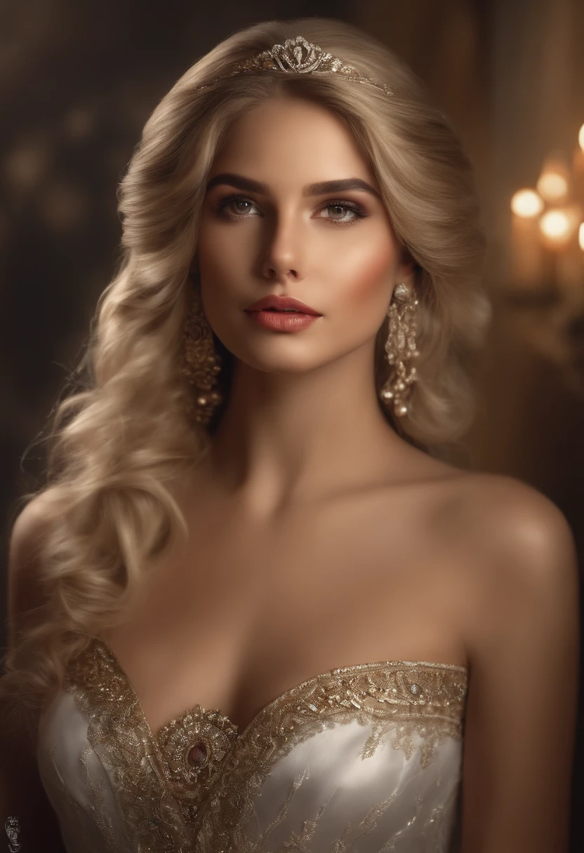 master part, best quality, uma menina extremamente delicada e bonita,um extremamente delicado e bonito, Teatro Obra-Prima Mundial, ultra-detalhado, altamente detalhado, best quality, blonde hair, Altas, extremamente detalhado,1girl, best quality, illustration, Olhando para o Viewer, massa, lona, oil painting, Realistic, realista ,real,