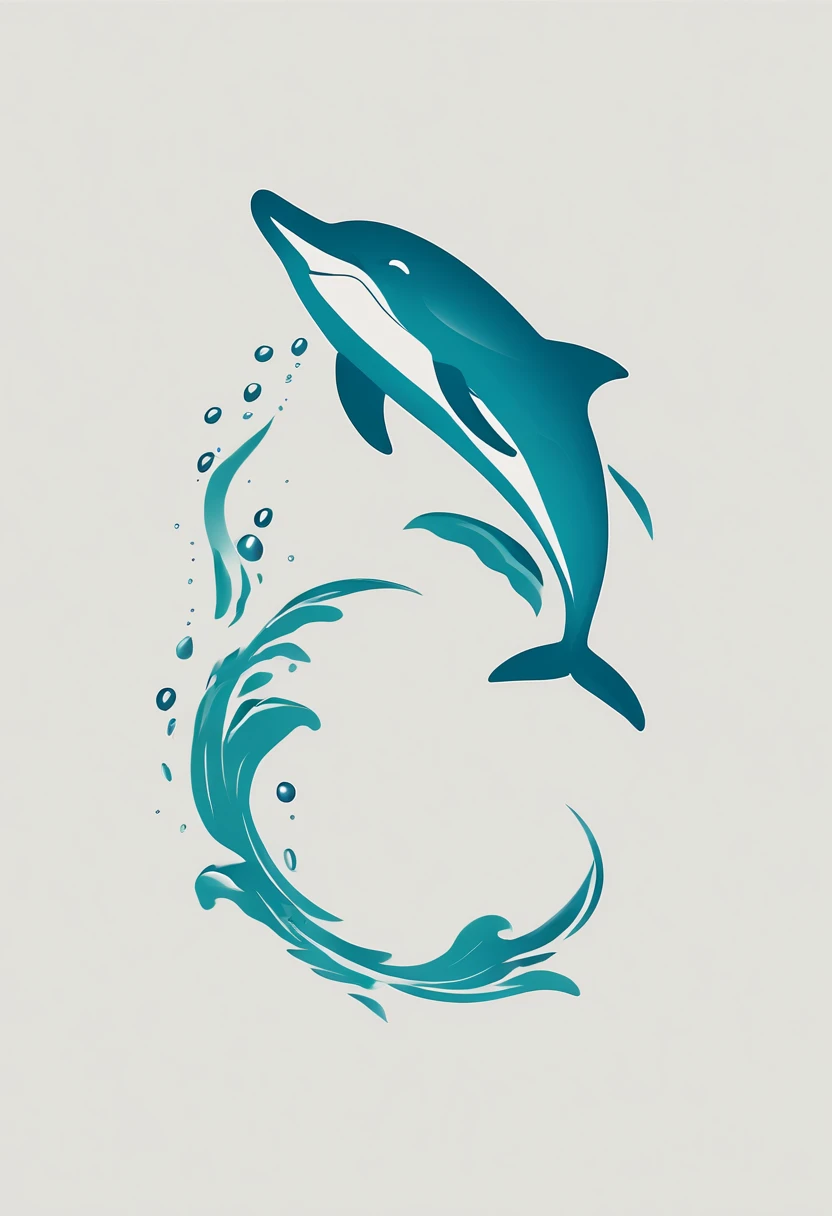 Underwater Robot Company Logo,dolphins