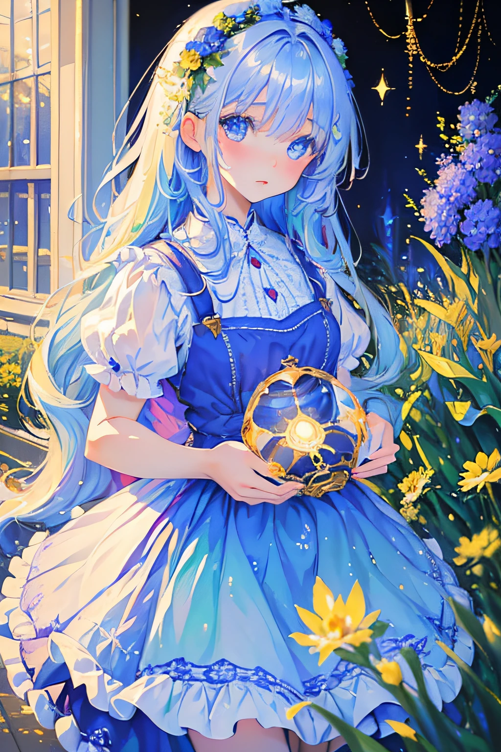 Cornflower art, dreamy (petite and beautiful detail-eyed girl. The depth of field in the photos was perfect and the lens flare added a nice touch. girl