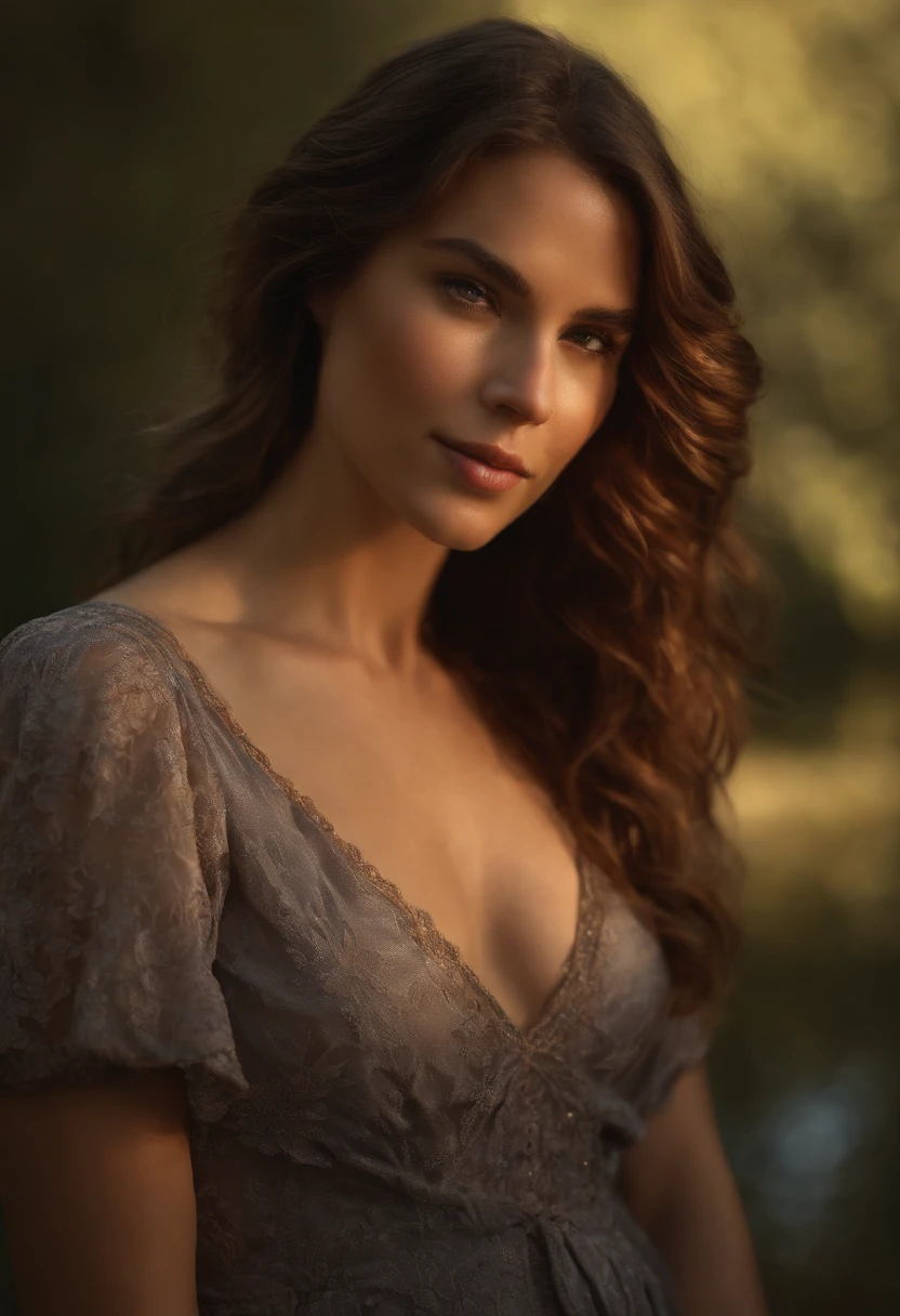 High-resolution illustrations, unrivalled masterpiece, ultra-realistic 8k CG, perfect artwork, (fidelity: 1.5), Photography study, British royalty, ((night)), cloudy, ((young British royalty woman)), (((solo))), wet hair, brown hair, curly hair, blue eyes, huge tits, big ass, natural makeup, ((Gucci Dress, high heels)), character in the middle, standing, background study