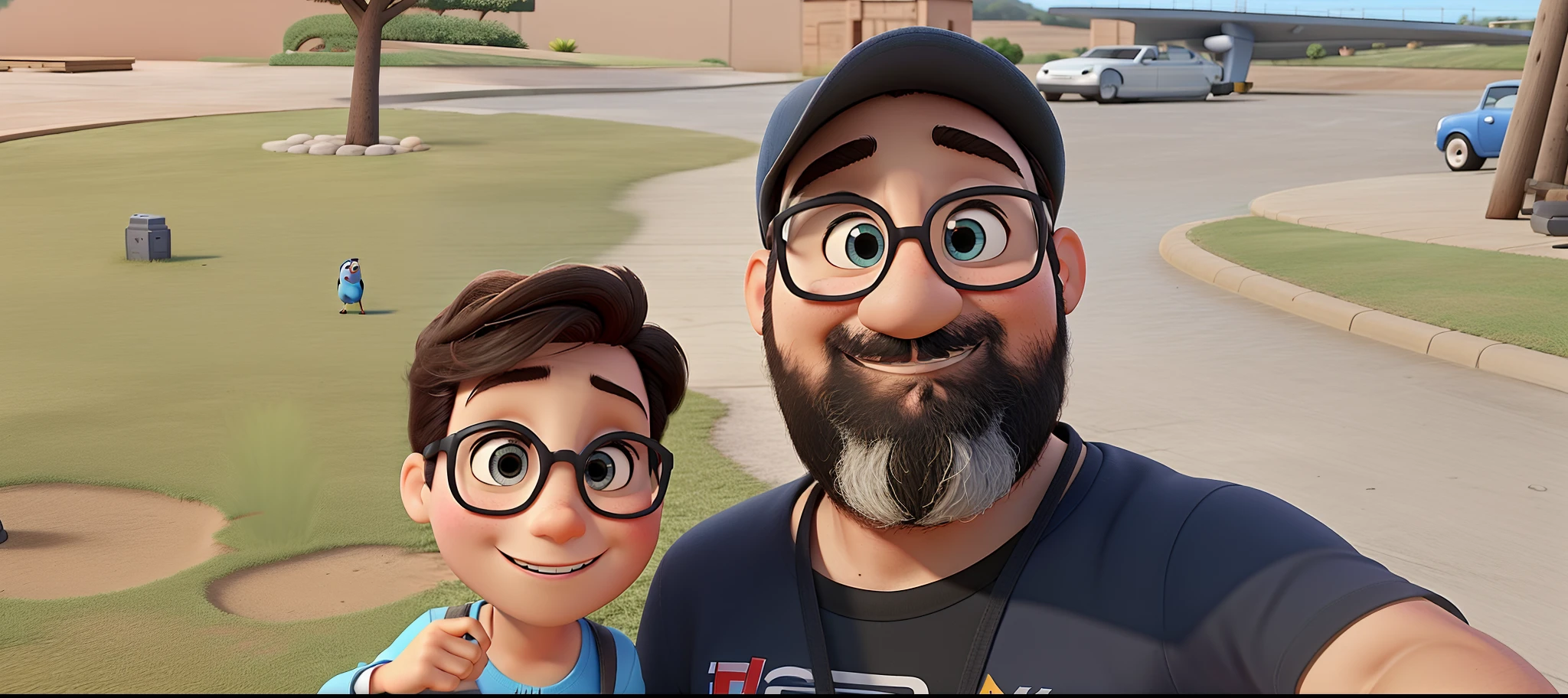 Estilo Pixar, alta qualidade