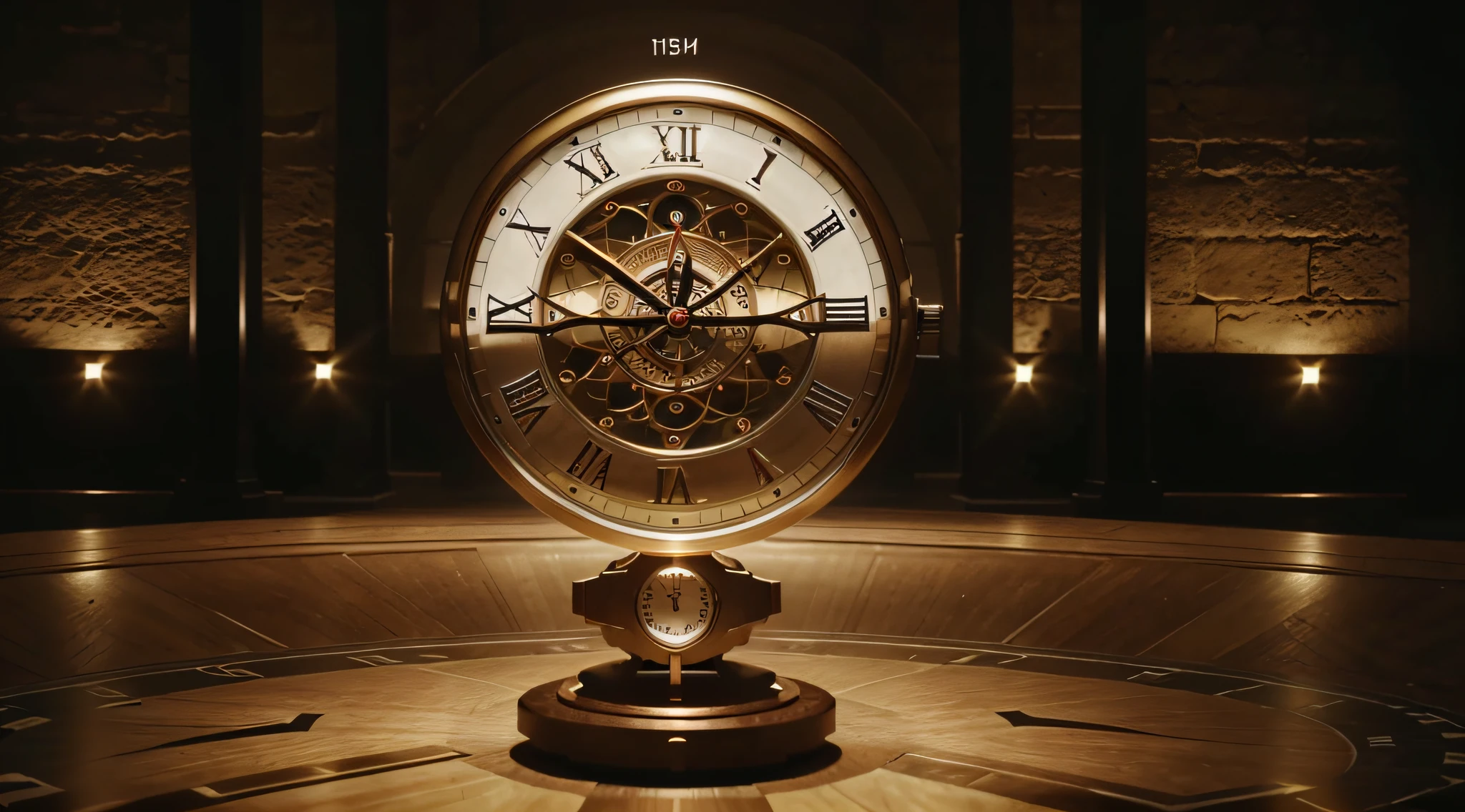 there is a clock that is showing the time from 11 45, Clock face, Horastamp, Time is running out, time shift device, video still, Cinematic Footage AR 9:16 -n 6 -g, Video Screenshot YouTube, clock, Time, clock iconography, time no longer exists, countdown, infinite time loop