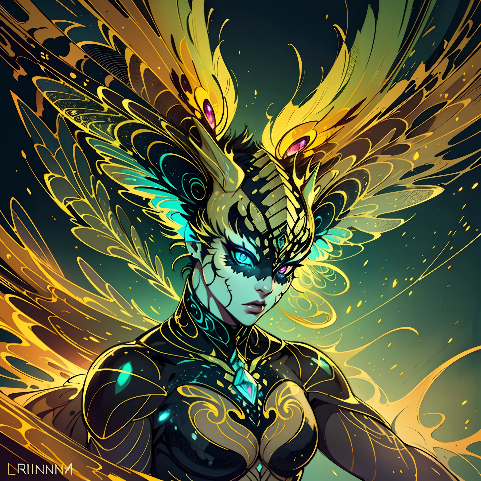 A radiant, shimmering creature, reminiscent of old analog technology, catches the eye with its bioluminescent glow. The concept art is an intricate digital painting, showcasing the intricate details of the creature's translucent body filled with vibrant hues. Its metallic iridescence reflects a spectrum of colors, evoking a sense of nostalgia and fascination. The image is rendered with impeccable precision, capturing the creature's delicate beauty in vivid realism. --auto --s2
