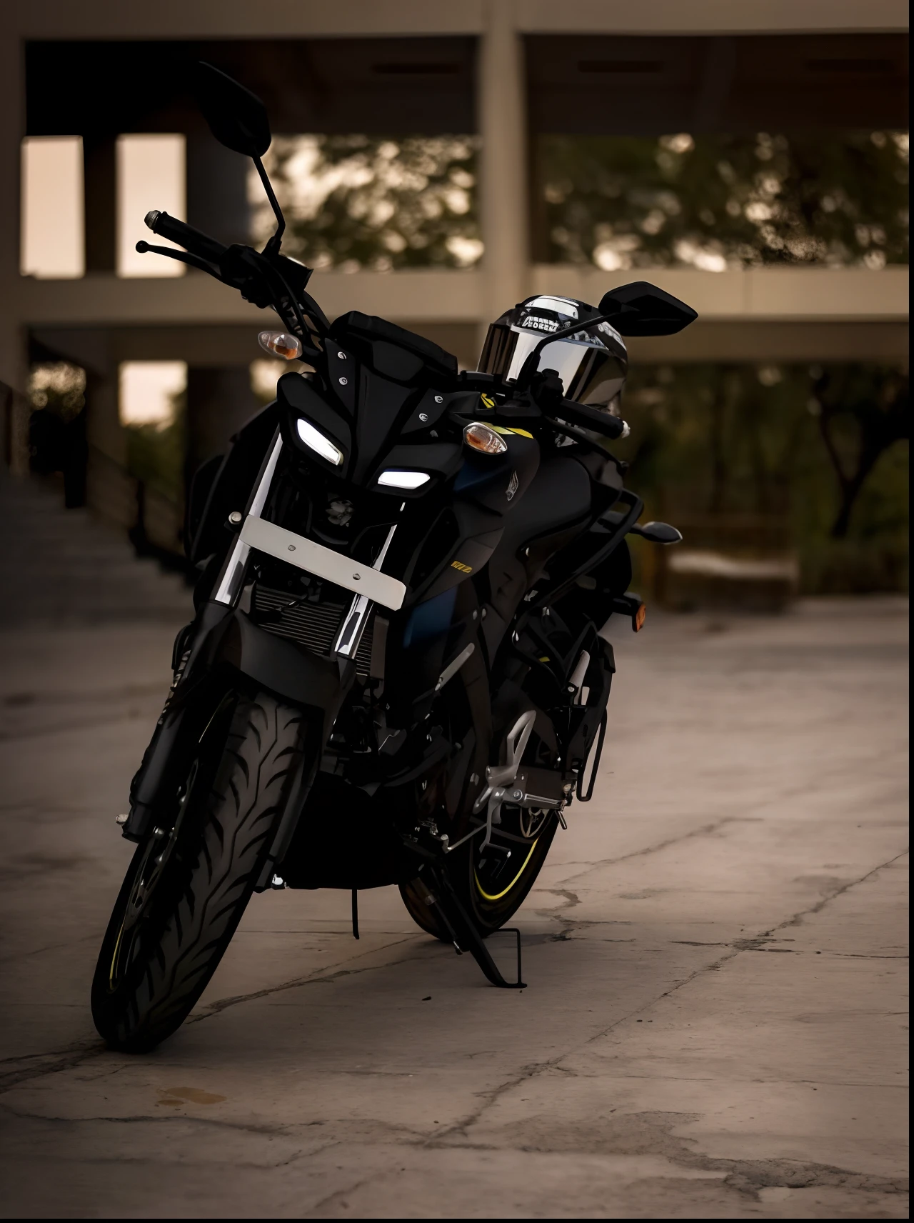 Change background bike carton pic