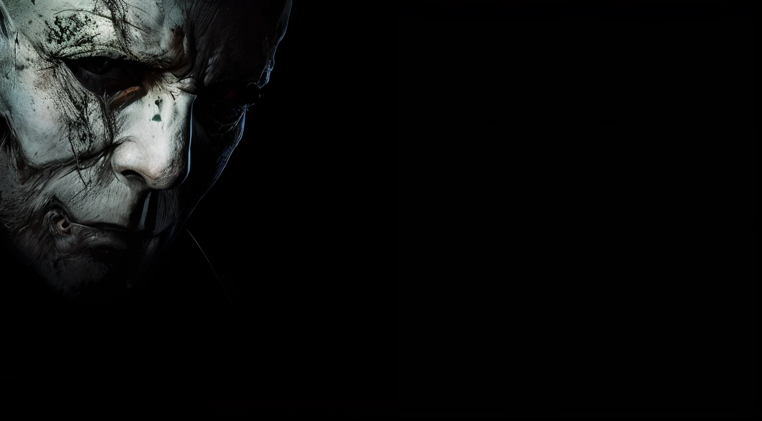um close up de uma pessoa com um rosto assustador no escuro, Michael Myers, hq 4k papel de parede, papel de parede escuro, horror wallpaper aesthetic, fundo escuro, papel de parede 4K, papel de parede 4k, horror", horror ", HQ 4K papel de parede do telefone, fundo de pressentimento, arte de terror 4k detalhada, Escuro Backround, papel de parede hd, Dark BaCGKGROUND, papel de parede do telefone, (anime). versao anime