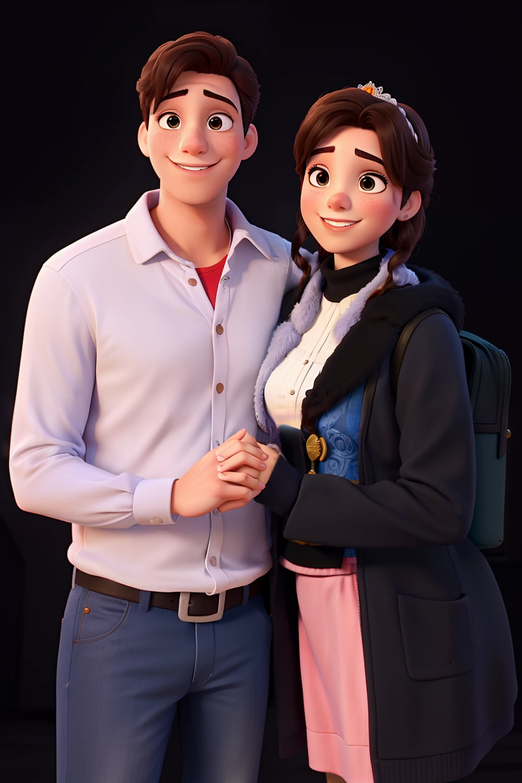 Casal feliz igual filme da Disney amor
