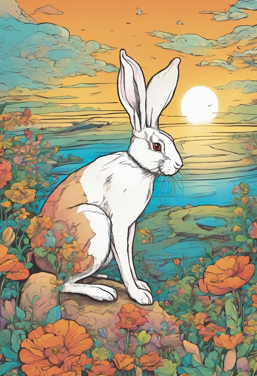 a rabbit doing: "The future belongs to those who believe in the beauty of their dreams".