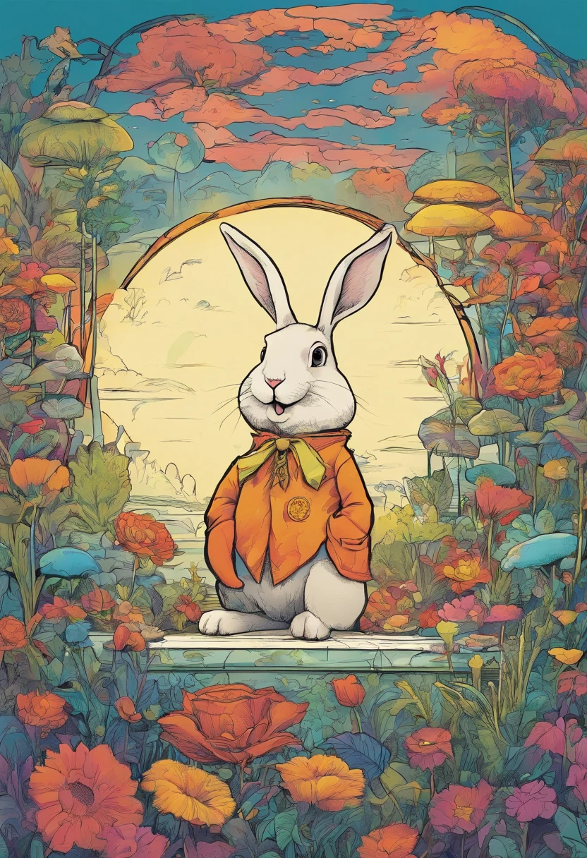 a rabbit doing: "The future belongs to those who believe in the beauty of their dreams".