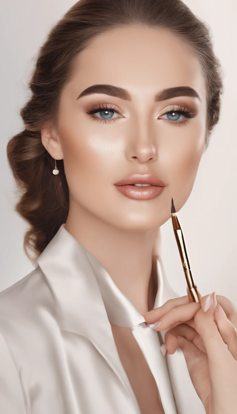 woman taking care of her eyebrows, aestheric eyebrows