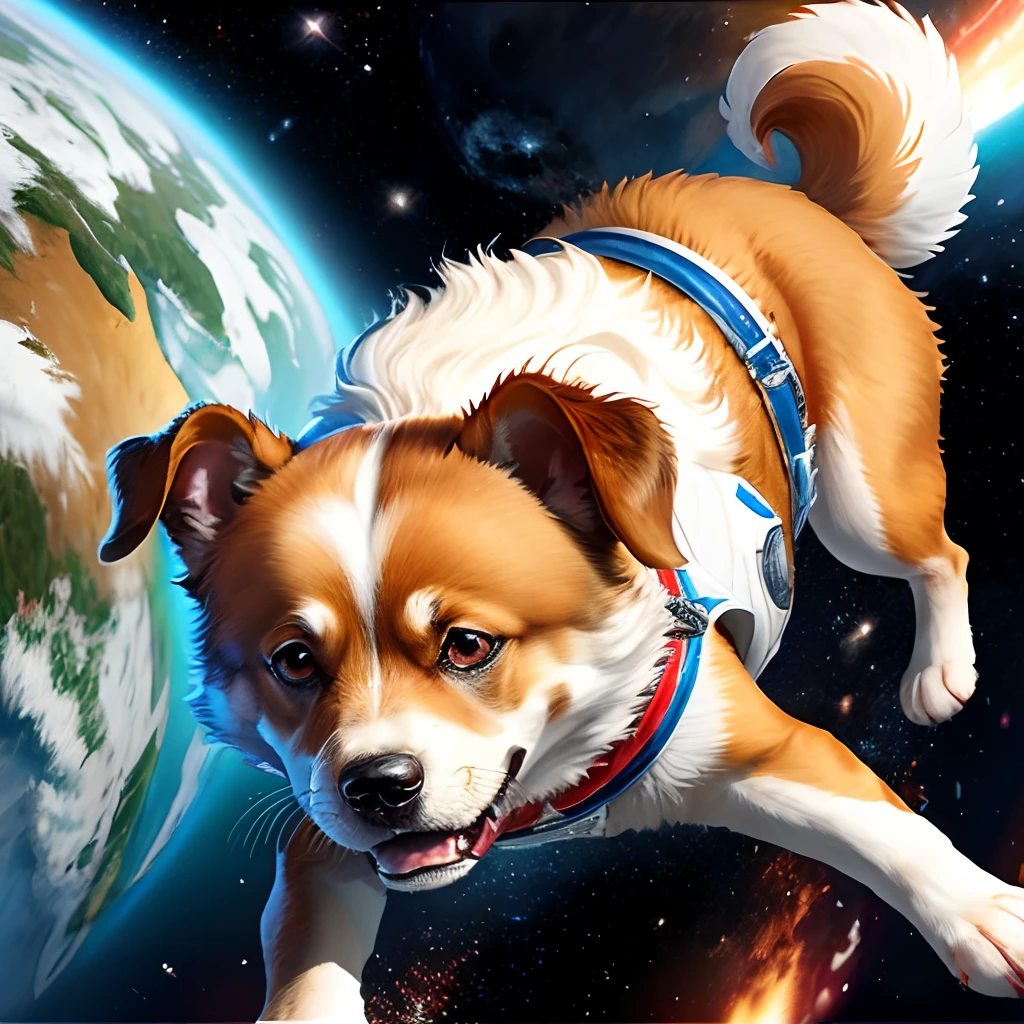 Chien Bernard dans l'espace