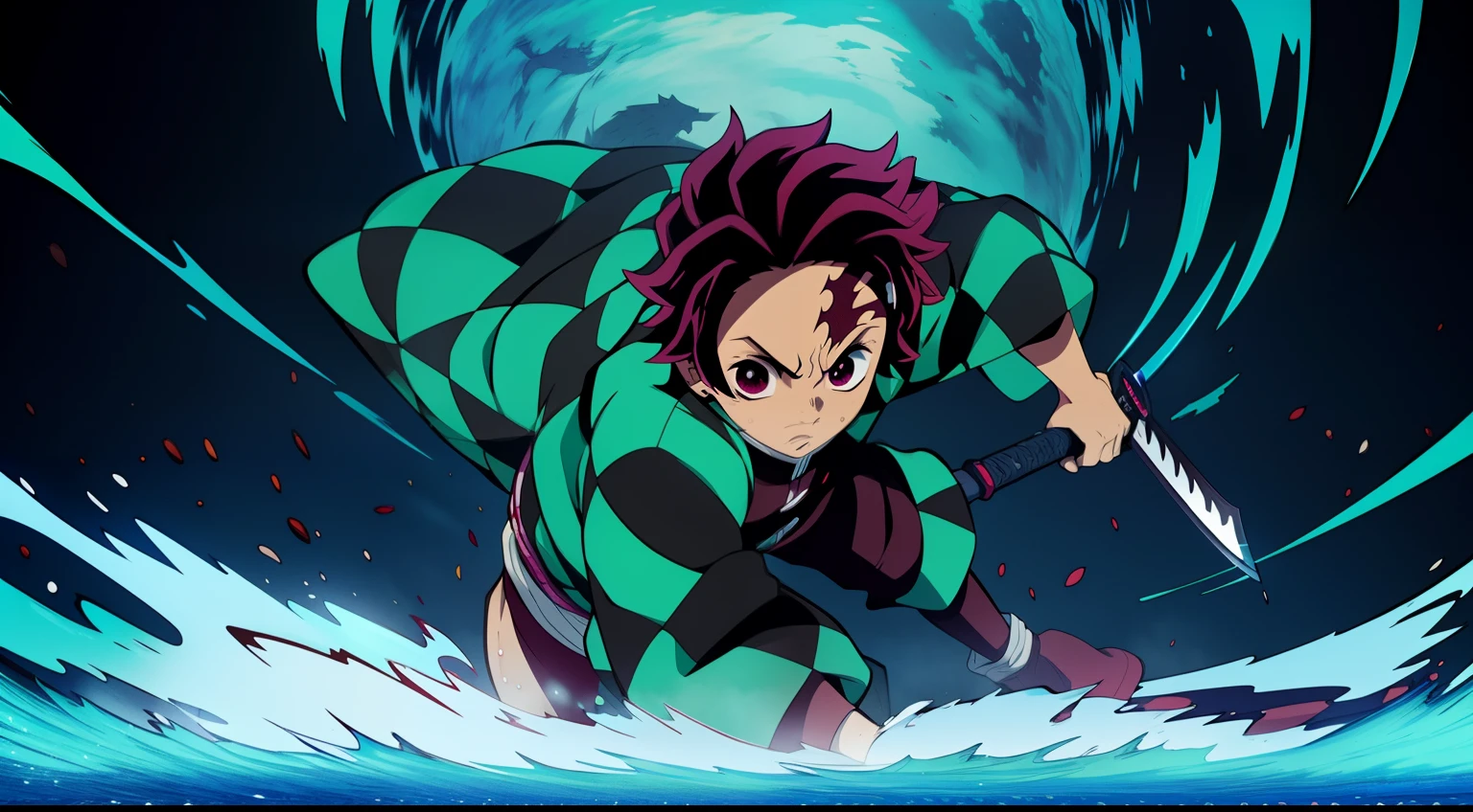 high-resolution, Anime art wallpapers 8k, Epic composition, battle, Anime character with a sword against the background of fire and water, fog, cute guy in demon slayer art, Demon Slayer Art Style, demon slayer rui fanart, badass anime 8 k, demon slayer, anime key art, 4K manga wallpapers, kimetsu no yaiba, anime wallaper, Ultra-transparent, A highly detailed, Very very beautiful, Anime epic artwork, Anime art wallpapers 8k, Local Art