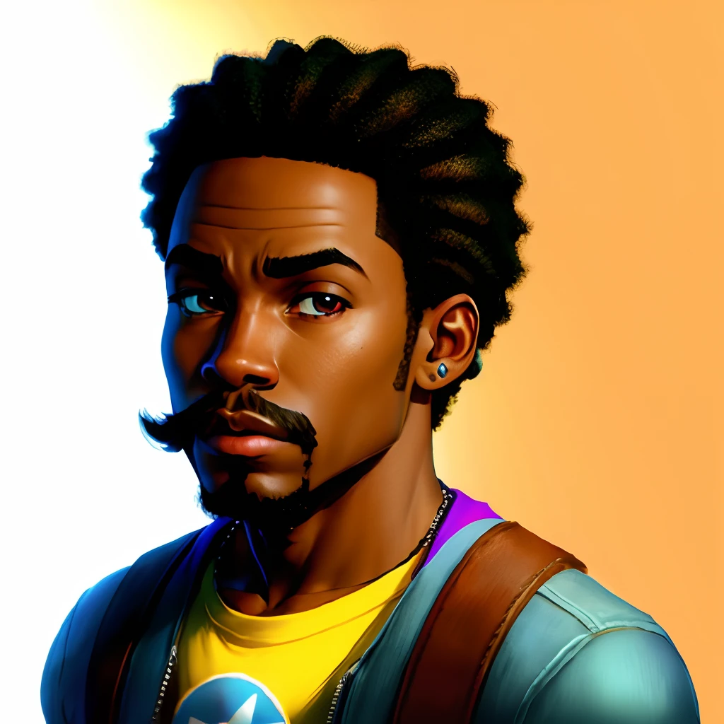 African American Mario Pixar style