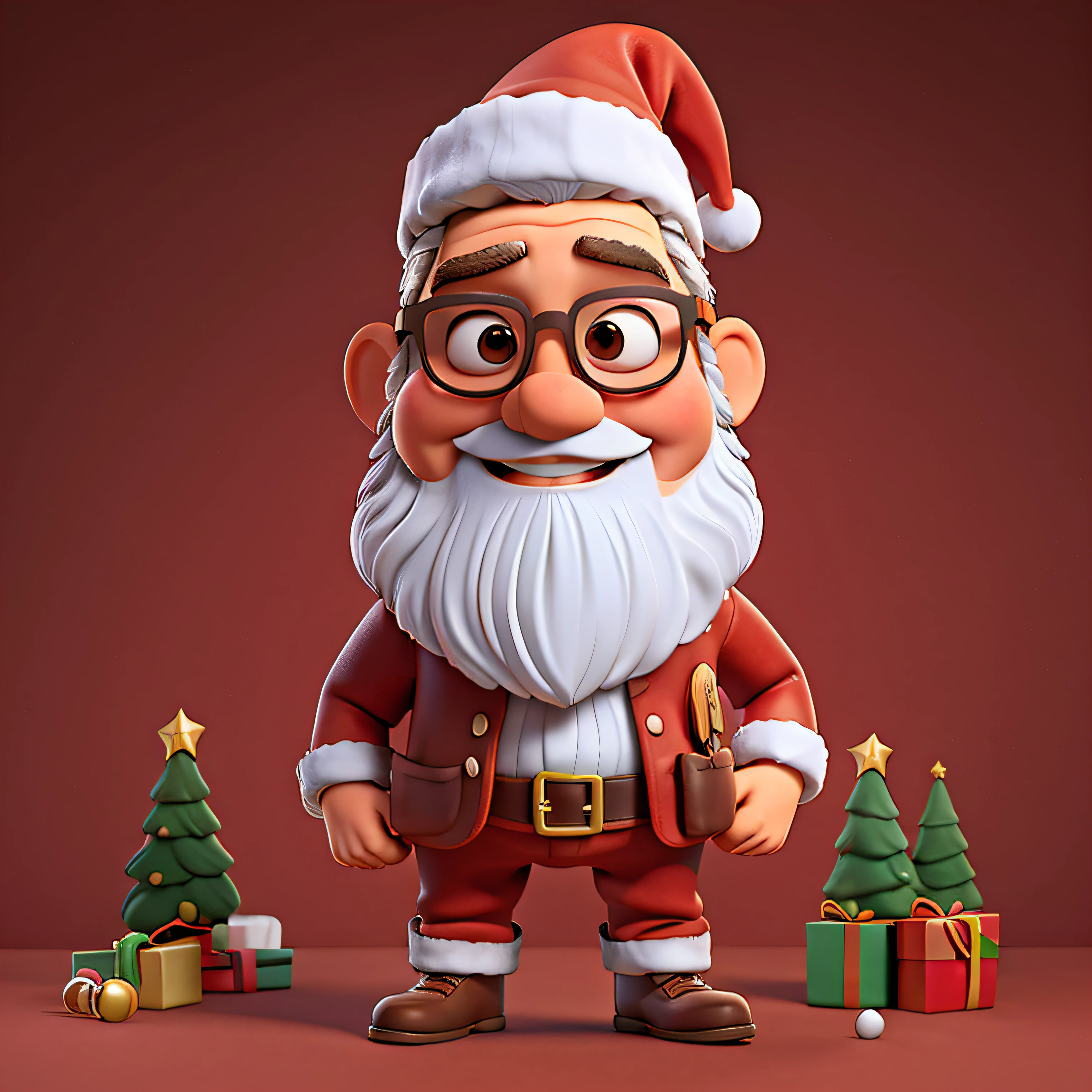 Santa Claus Sunglasses, legal, Maneiro, descolada, corpo inteiro, corpo inteiro, Rua, hipster, sorrir, Feliz, Christmas decoration, full body, com touca