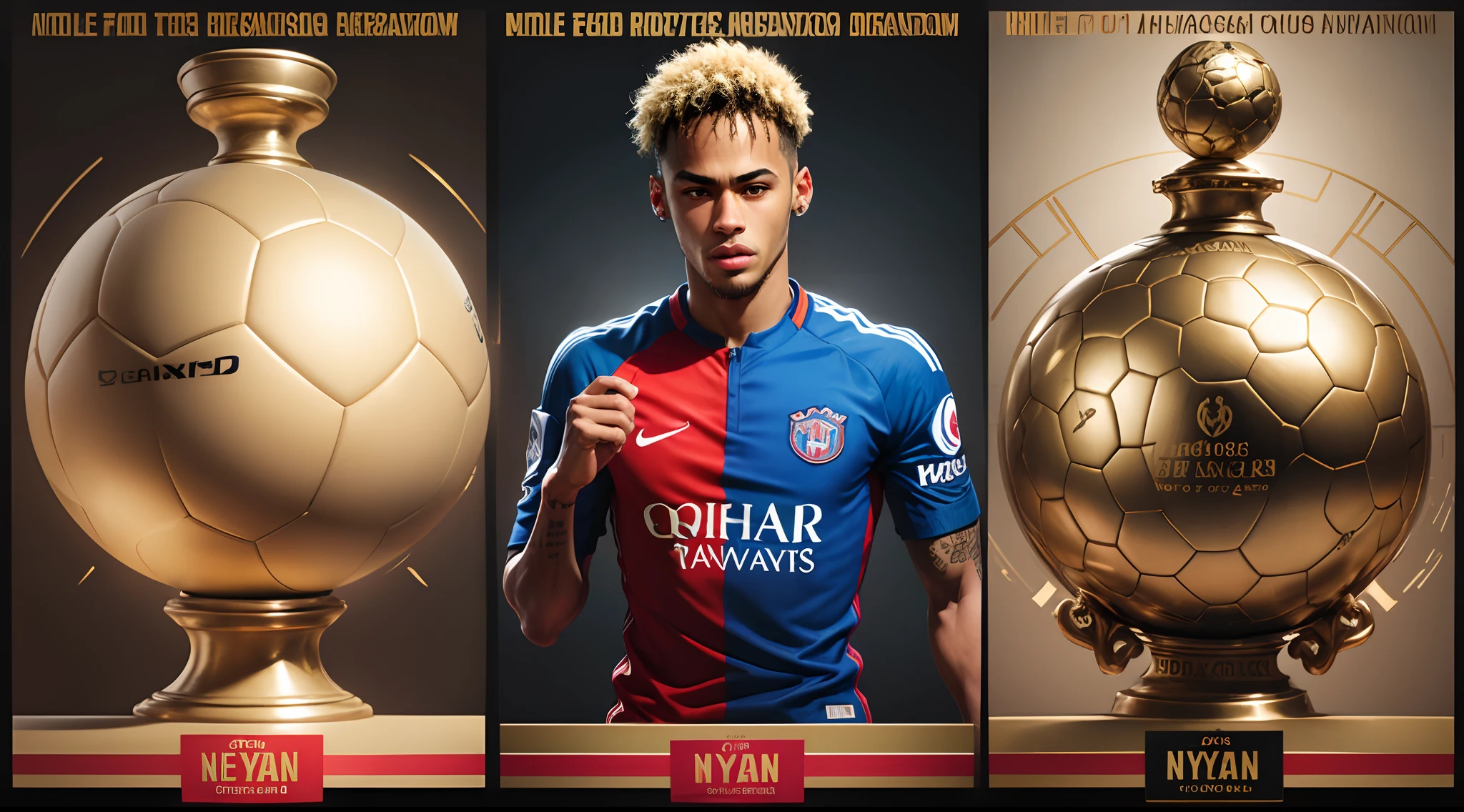 Neymar with Ballon dor --auto --s2