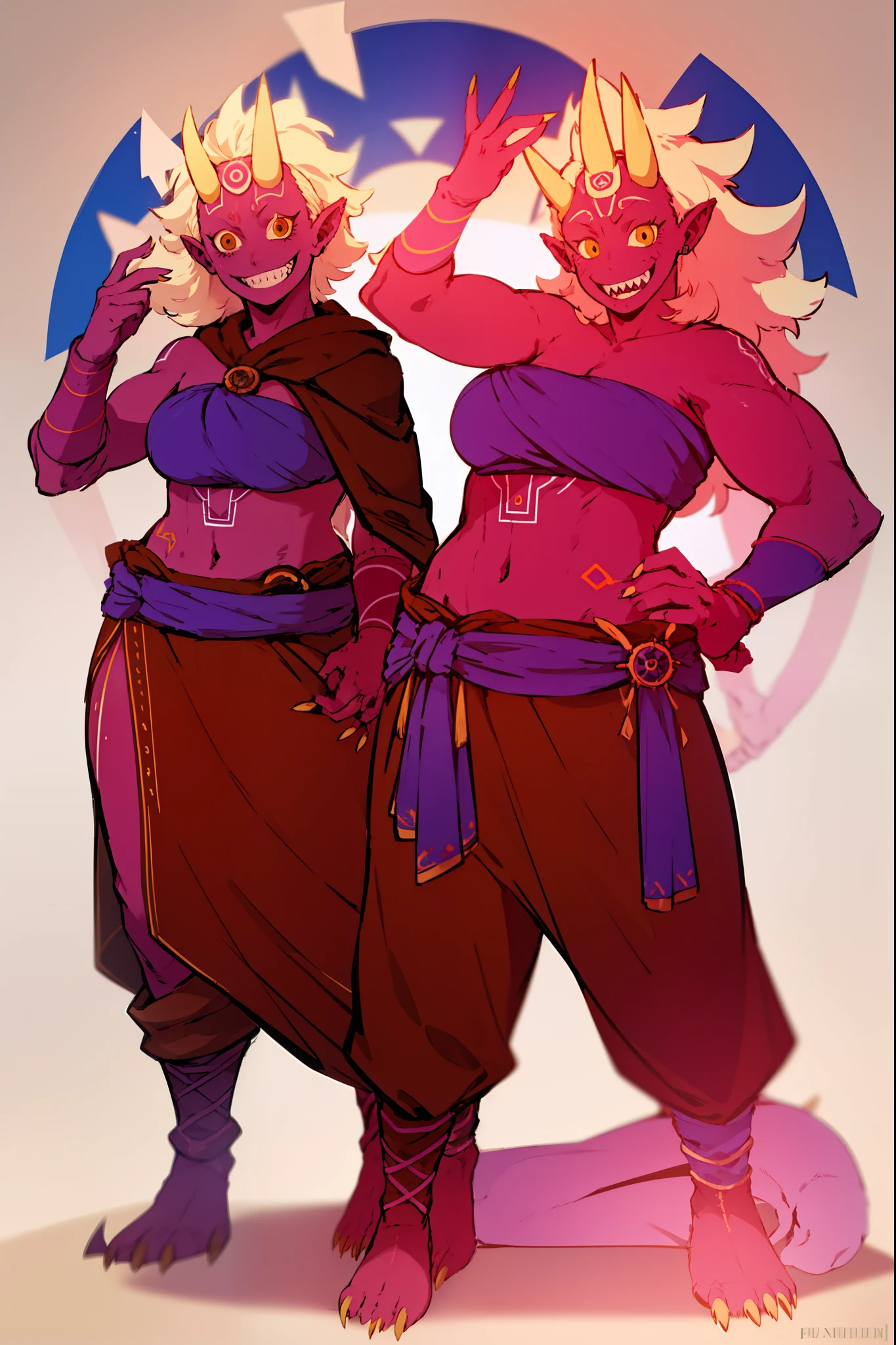 gijinka-majora, sharpteeth,standing, full body