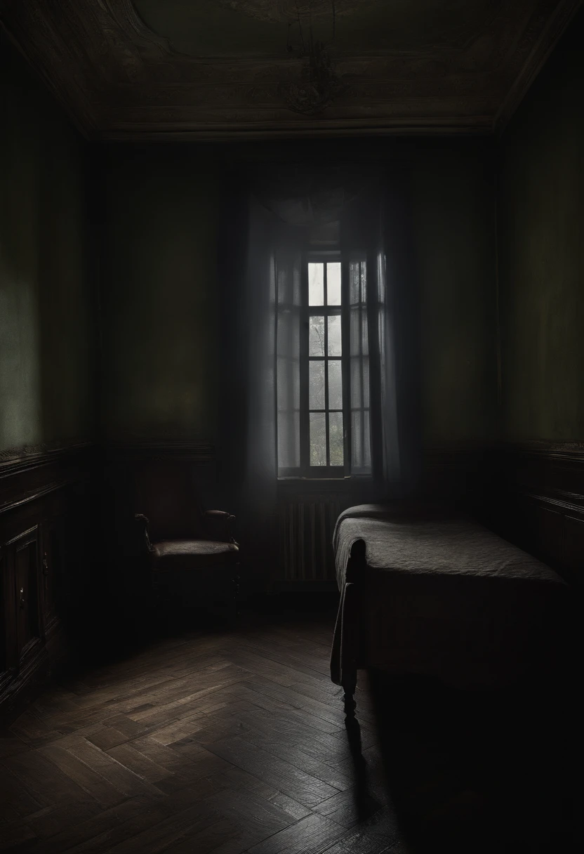 (best quality,4k,8k,highres,masterpiece:1.2),ultra-detailed,(realistic,photorealistic,photo-realistic:1.37),horror,psychological thrill,ominous atmosphere,spooky environment,ghostly figures,dark shadows,intense emotions,haunting memories,echoing whispers,cryptic symbols,mysterious rituals,mental struggle,nightmarish visions,twisted reality,claustrophobic setting,distorted perspectives,sinister presence,nightmares lurking,psychological torment,creepy ambiance,flickering lights,shattered mirrors,ominous clouds,unsettling silence,haunted minds,macabre imagery,cold shivers,unsettling whispers,foreboding atmosphere,isolated room,surreal landscapes,haunted souls,dark secrets,warping dimensions,ominous structures.
