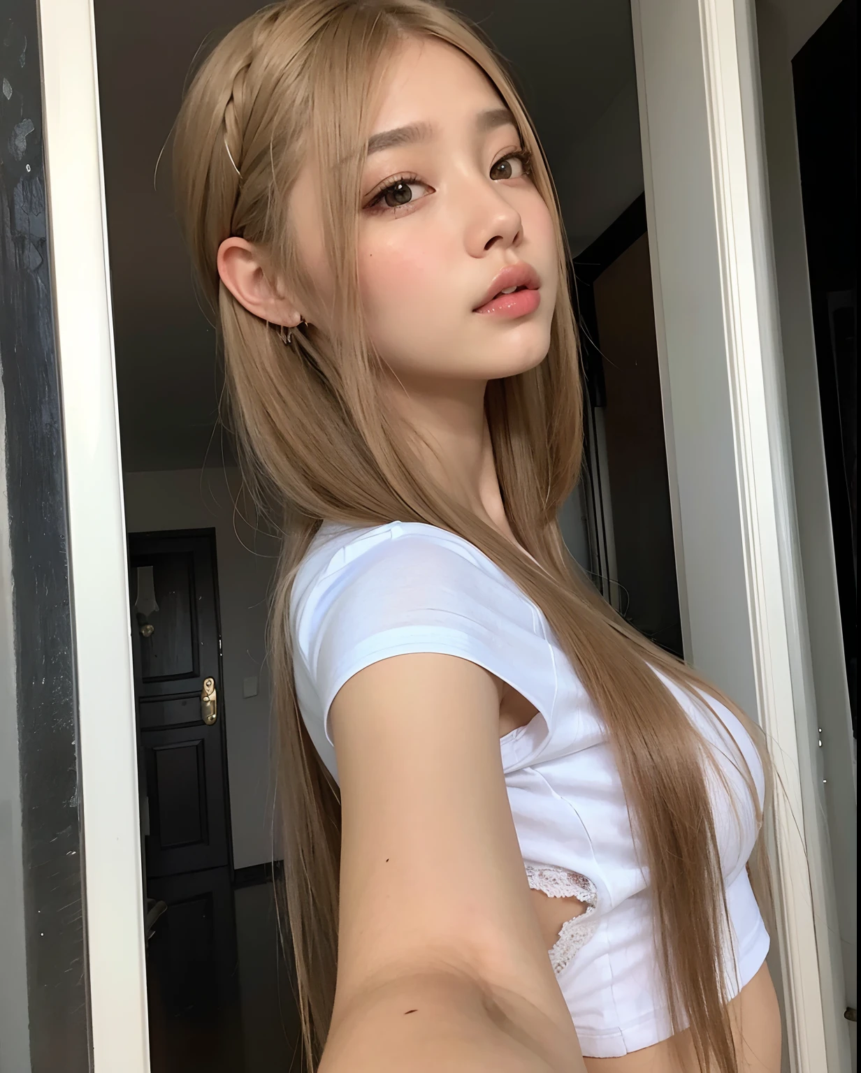 Mulher com cabelos longos e camisa branca posando para uma foto, 18 anos, 1 6 anos, Asian girl with long hair, Asian girl, Beautiful Asian girl, com cabelos longos, 2 Modelo feminina de 4 anos, 19-year-old girl, Lalisa Manobal, young asian girl, com cabelos longos e olhos penetrantes