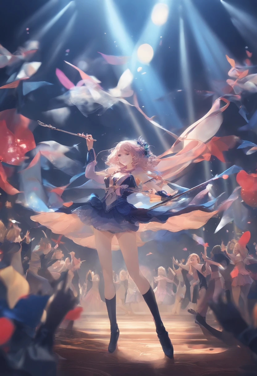 Girls two-dimensional concert support stick