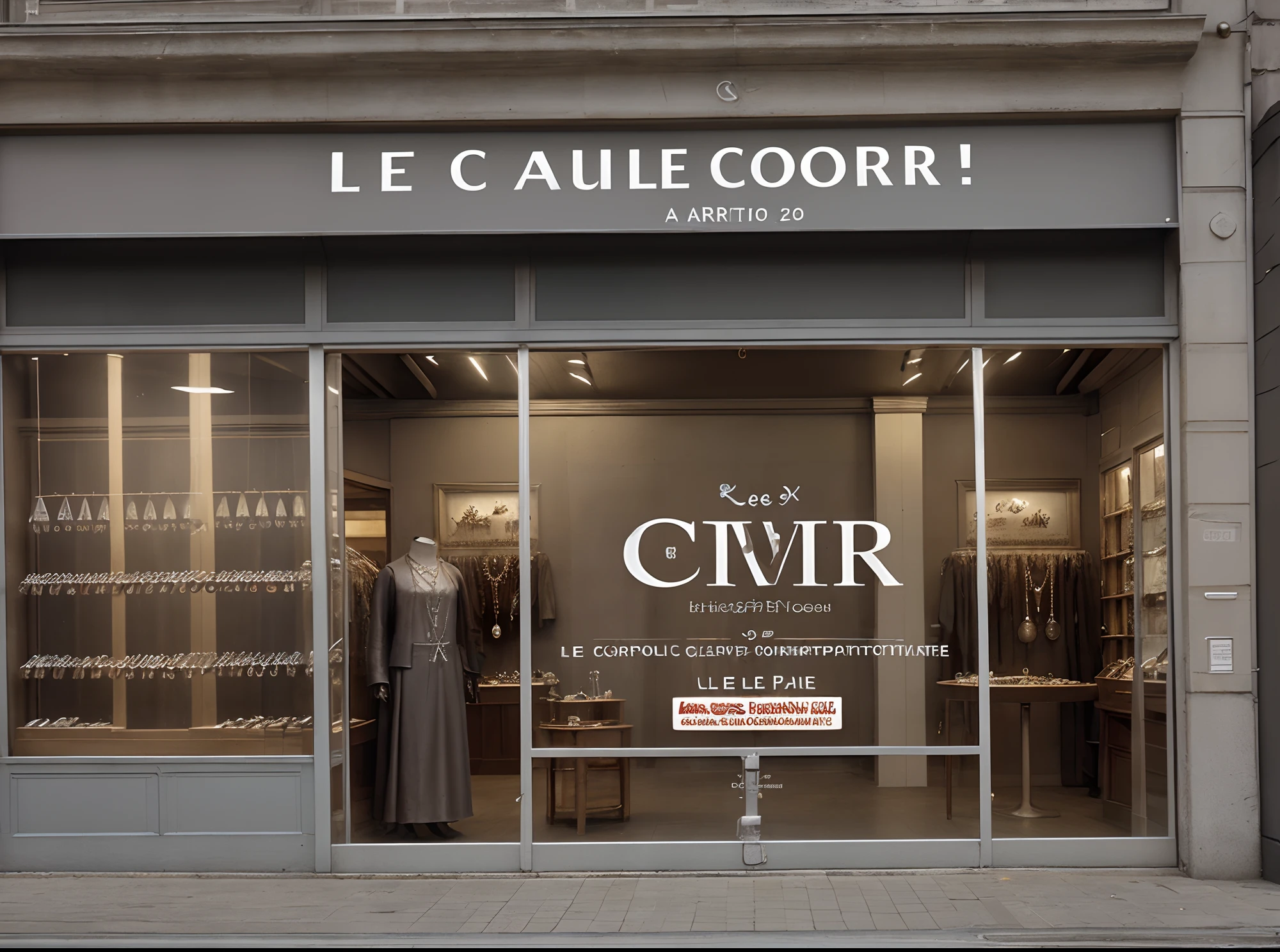 An advertising banner highlighting the sale of silver jewellery on a clear background with written " le comptoir de l'argent" au centre