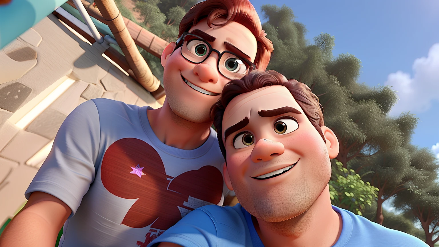 estilo Disney pixar melhor qualidade, maior qualidade.