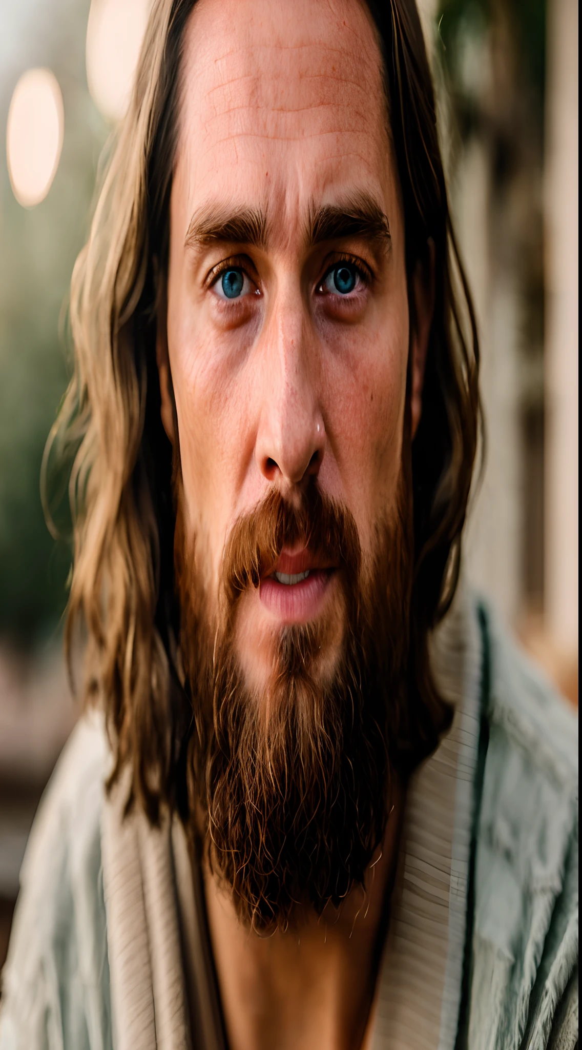 JESUS CHRIST CLEAR PHOTO: realistic epic, soft cinematic portrait, adobe lightroom, photographic lab, highly detailed, faded, (neutral colors: 1.2), (hdr: 1.4), (soft colors:1.2), hyperdetailed, (artstation:1.4), cinematic, warm lights, dramatic light, (intricate details:1.1), complex background, (rutkowski:0.66), (blue and orange:0.4)