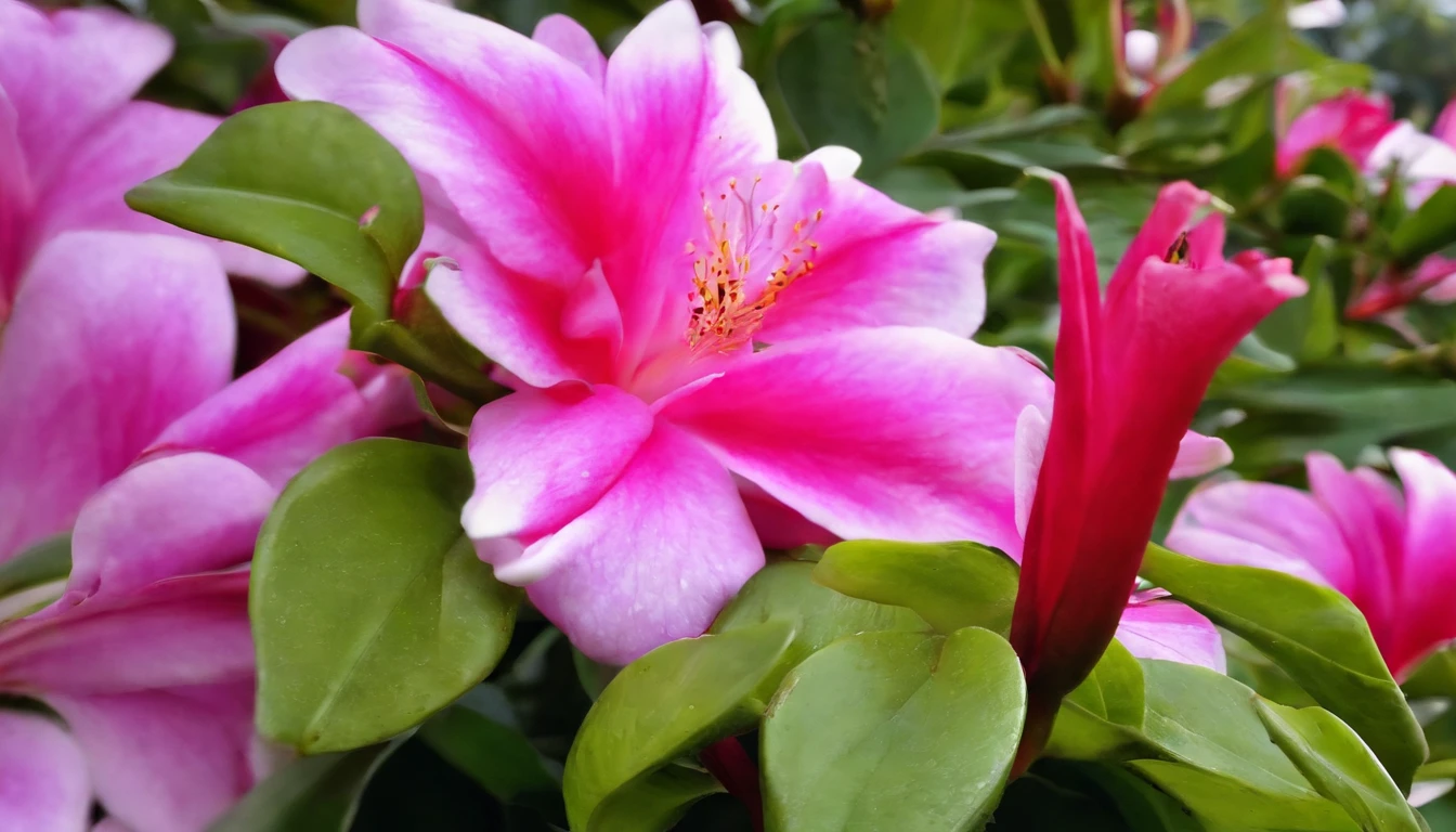 foto ,natureza ,realista ,flor azaleia amarela ,