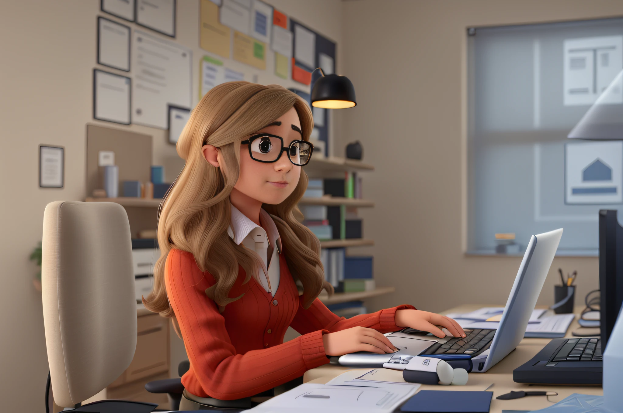 Turns the photo link image into an ultra realistic 3D character Girl with brown eyes caramel eyeglasses has an excellent image quality with 8k revolution https://i.postimg.cc/JnCJpJ81/FB-IMG-1685736276717.jpg