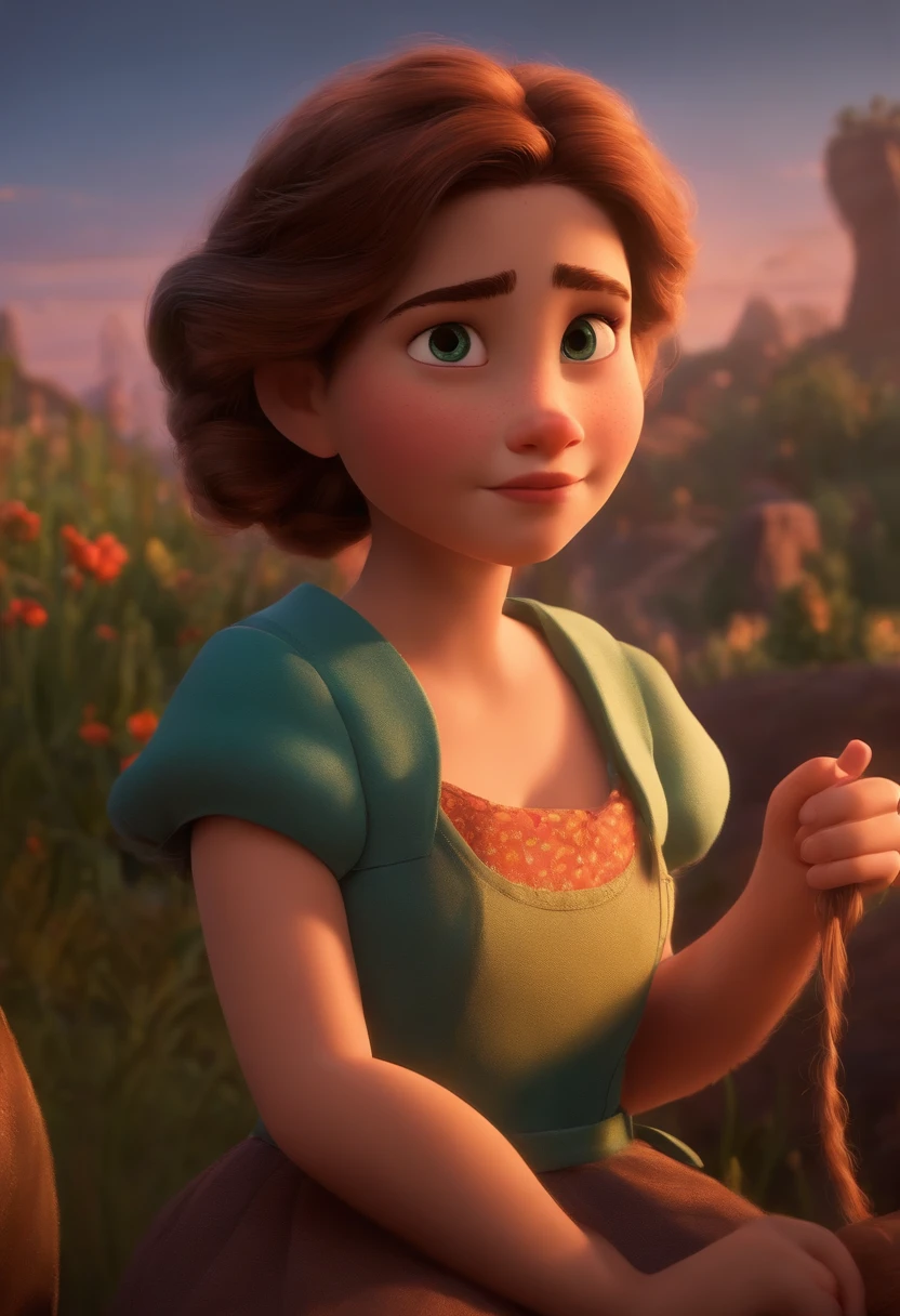 personagem dos desenhos animados de uma mulher loira, with light brown eyes and a light lilac tailored jumpsuit, animation character, Caractere estilizado, animation style rendering, 3D estilizado, Arnold Maya render, 3 d render stylized, toon render keyshot, Personagem 3D, Personagem 3D, 3d rendering stylized, 3 d character render, personagem de desenho animado, Personagem de close up, Pose de personagem, (Estilo Pixar) (master part:1.2) (Bokeh) (best quality) (pele detalhada) (textura detalhada) (8k) (argila) (Cinematic lighting) (foco nítido