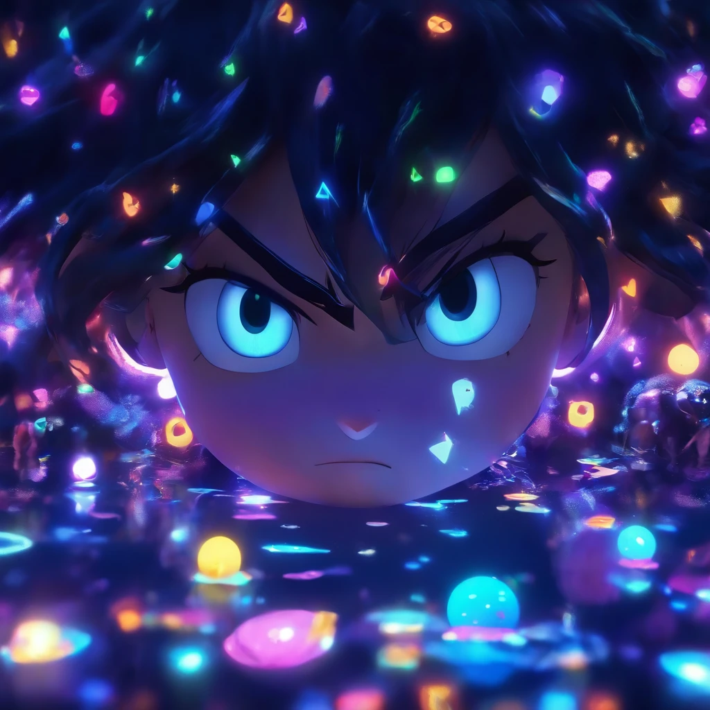 （Estilo Pixar),Modelo de quarto pequeno aconchegante, Modelo de personagem em miniatura moreno cabelo preto olhos castanhos claro , fonte de luz da direita para a esquerda, Rum lighting, fonte de luz da direita para a esquerda, (ISO distance vision), (de cima para baixo), Realistic proportions, Post-processing, ((perspectiva ortogonal)), Super Detalhe, Realistic, super realistic, photoreal render, Cor irridescent, Glitters