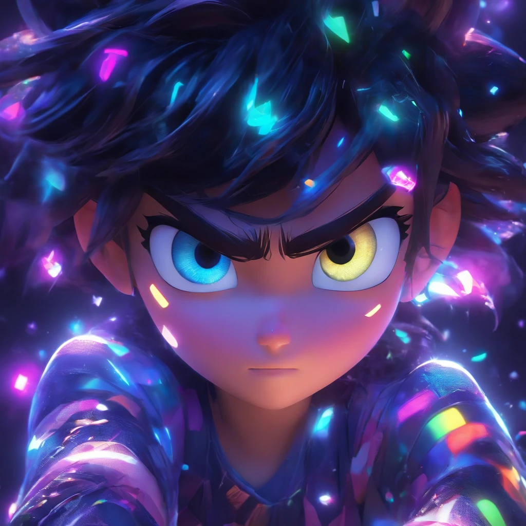 （Estilo Pixar),Modelo de quarto pequeno aconchegante, Modelo de personagem em miniatura moreno cabelo preto olhos castanhos claro , fonte de luz da direita para a esquerda, Rum lighting, fonte de luz da direita para a esquerda, (ISO distance vision), (de cima para baixo), Realistic proportions, Post-processing, ((perspectiva ortogonal)), Super Detalhe, Realistic, super realistic, photoreal render, Cor irridescent, Glitters