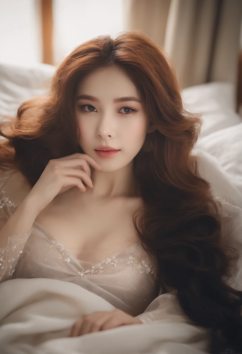 Alapei woman was lying in bed,With the remote control in your hand, beautiful Korean women, Beautiful young Korean woman, Gorgeous young Korean woman, Korean Girl, Cute delicate face, Gorgeous Chinese models, choi hyun-hwa, Realistic. cheng yi, Authors:Zhang Han, Japanese Models, wenfei ye, xintong chen, Beautiful Asian Girl, Hwang Se - On