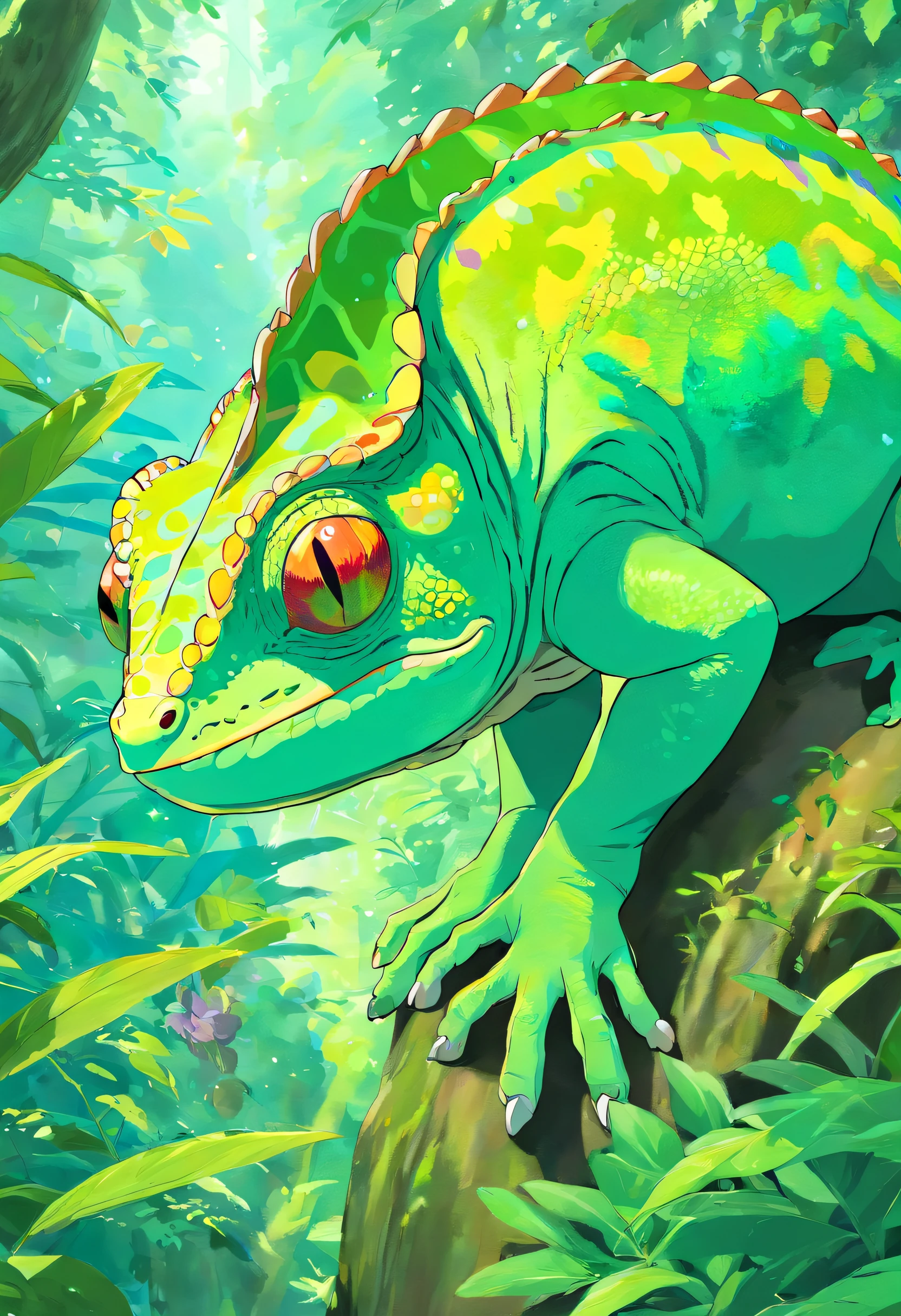 Chameleon a characteristic shape