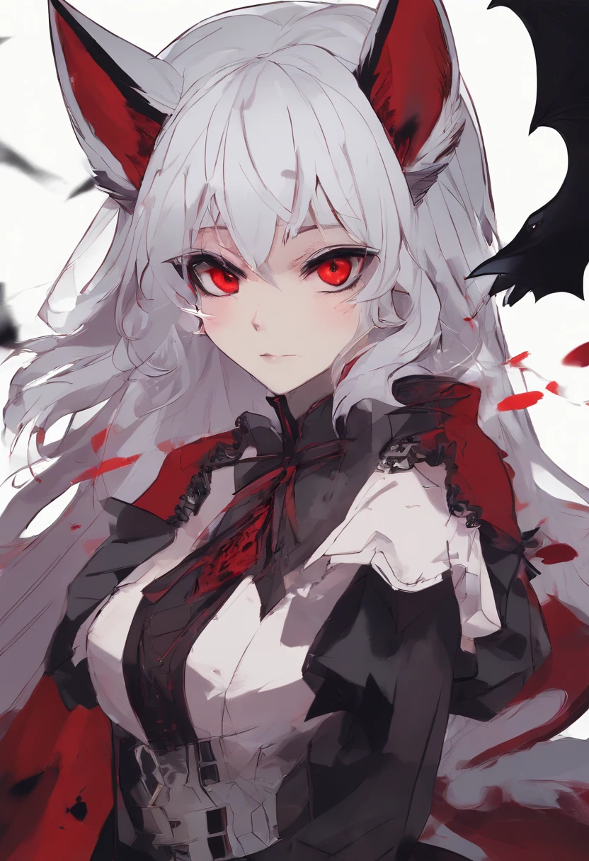 Halloween:1.5,Black Wolf,Under the red moonlight,Big Red Moon,White hair:1.3,(masterpiece、top-quality、top-quality、Beautifully Aesthetic:1.2)、(((Dark Halloween Mon Beauty)))、Cool pose、ighly detailed、colourfull、highestdetailed, Anatomically correct, nffsw, high details, Textured skin, 8K,perfect hand,perfect arms,Bloody tears