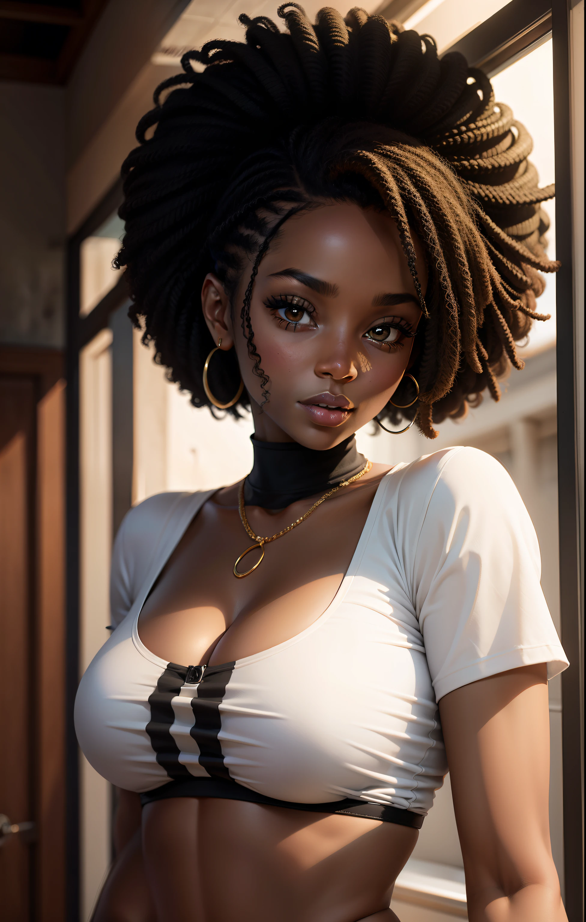 Beautiful black woman