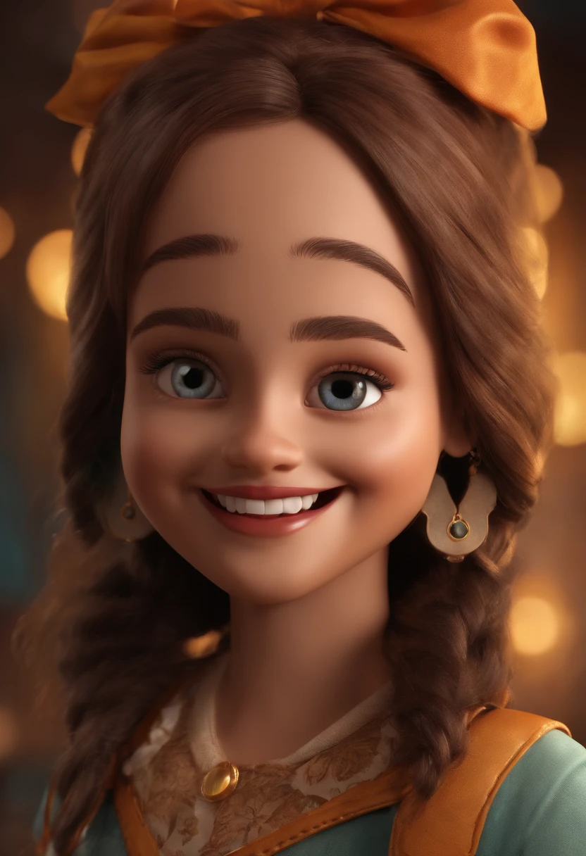personagem desenho 3d loira dentista