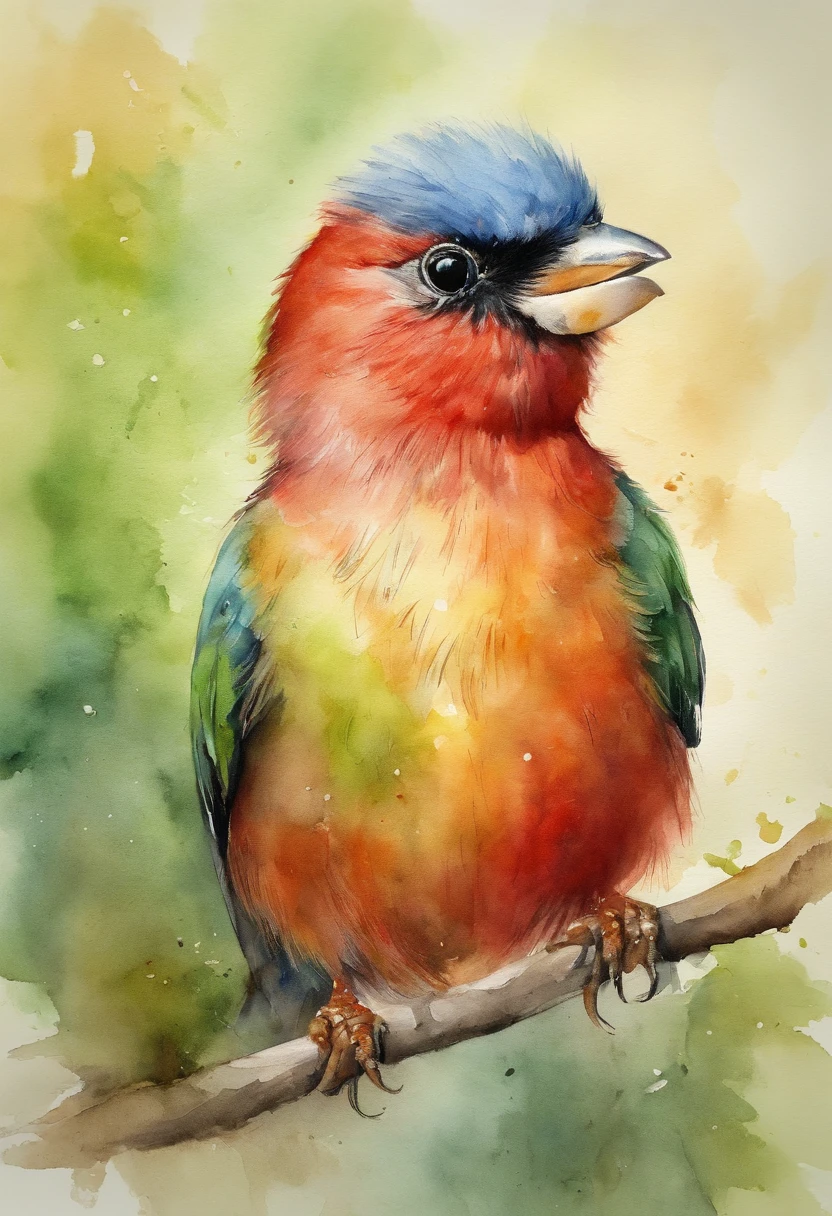 (agapornis:red face:1.1,green body,cute,adorable,bird,small:0.9)
(best quality,highres:1.2),ultra-detailed,(realistic:1.37)
(portraits:1.1),bright colors,soft lighting