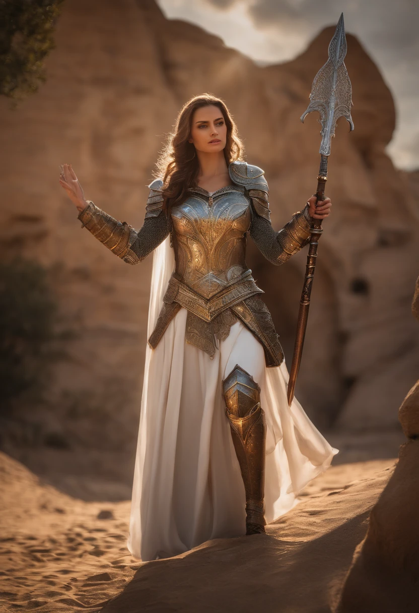 Royal Knights,Gorgeous heavy armor wraps the whole body,Point the Knight's Sword to the sky,sportrait,closeup cleavage,Solemn,flatchest,modest,humble,Cinematic, hdr, primitive, Intricate, High quality, Gorgeous shades, Intricate details, super-fine,oc rendered
