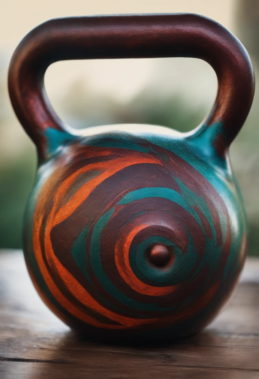 Kettlebell dentro de um cubo