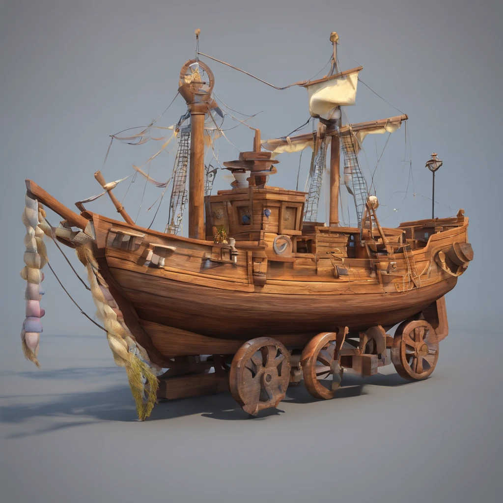 crie um personagem de uma vaquina com fantasia de pirata