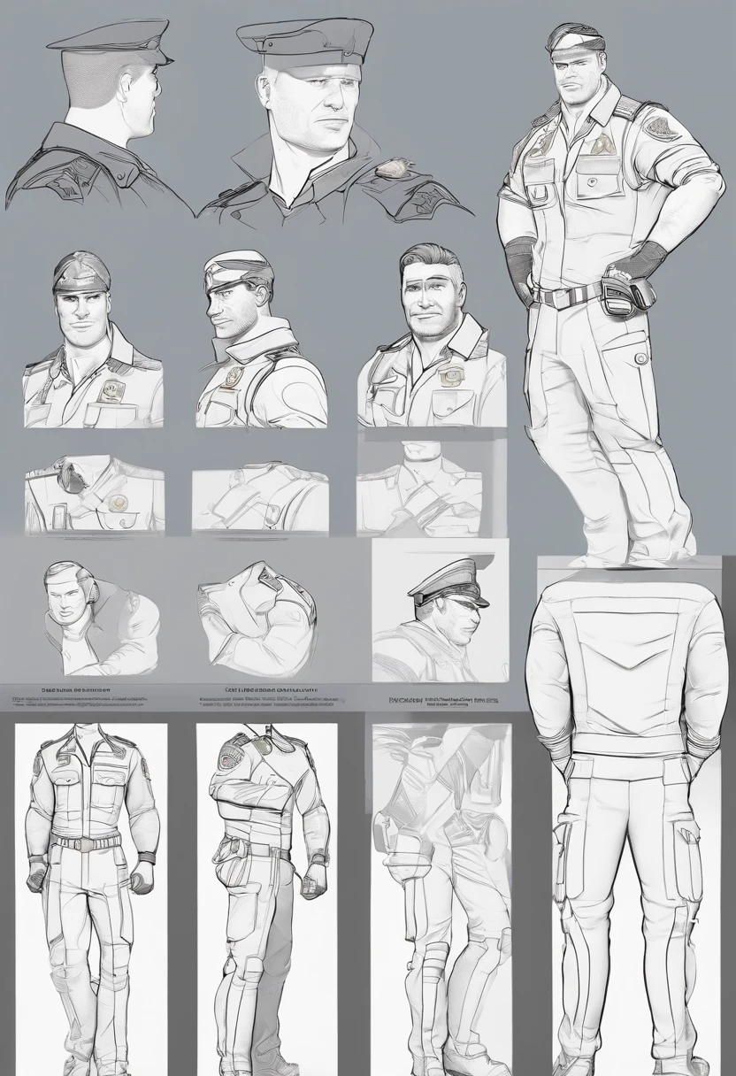 personagem dos desenhos animados de um homem com de camisa azul, pele parda, cabelo ondulado de cor castanho escuro, homem forte, estilo policial militar, animation character, Caractere estilizado, animation style rendering, 3D estilizado, 3 d render stylized, toon render keyshot, Personagem 3D, Personagem 3D, 3d rendering stylized, 3 d character render, personagem de desenho animado, Personagem de close up, Pose de personagem, (Estilo Pixar) (master part:1.2) (Bokeh) (best quality) (pele detalhada) (textura detalhada) (8k) (argila) (Cinematic lighting) (foco nítido