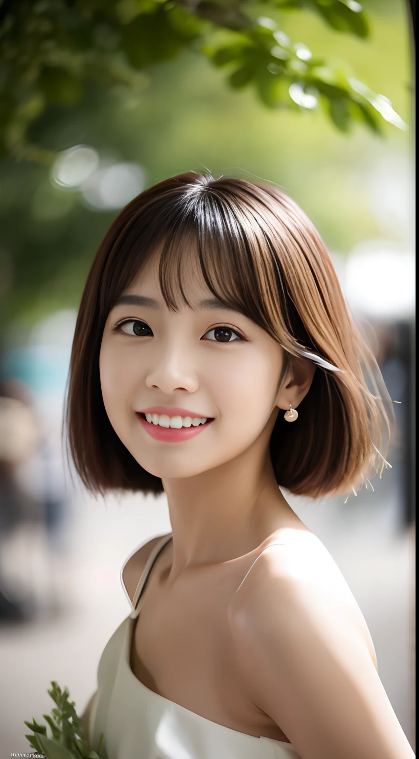 (((Long Up Tight Chignon))), top-quality, 8K, nffsw, Hi-Res, absurderes:1.2, white backgrounid, bokeh dof:1.2, a picture, (Raw photography:1.2), (Photorealsitic:1.4), (masterpiece:1.3), (intricate detailes:1.2), 1girl in, 独奏, a japanese girl, Delicate and beautiful details, (A detailed eye), (detailed facial features), 小柄, (((tiny chest))), tonned skin, (up looking_で_viewer), from a_front, (skiny), (top-quality:1.4), (超A high resolution:1.2), cinematric light, (Extreme detailed illustration), (lipgloss、top-quality、超A high resolution、depth of fields、Caustics、Broadlighting、Natural Shading、85 mm、F / 1.4、ISO 200、1 / 160 seconds:0.75)、1girl in、独奏、((fullnude)))A smile、Long Wedding Dresses、Full-body photo from head to foot