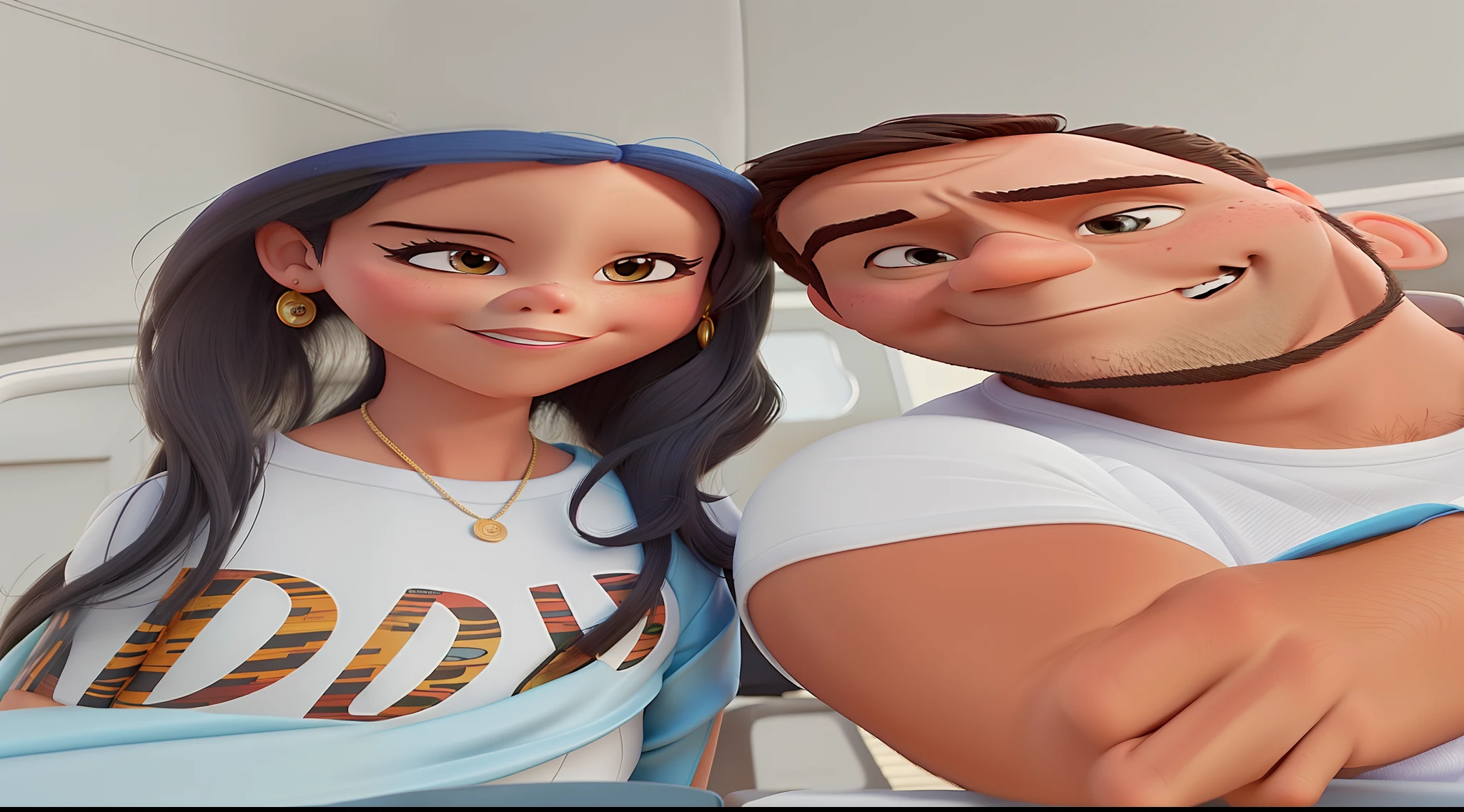 Casal estilo Disney pixar, alta qualidade, melhor qualidade