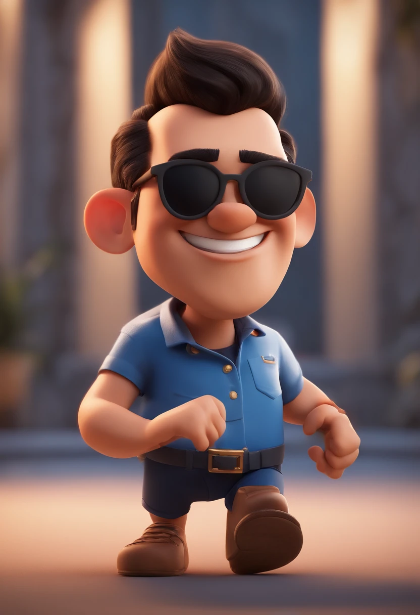 personagem dos desenhos animados estilo pixar de um homem com cabelo preto, uma camisa brancal, and in a landscape of e-commerce and digital products as marketing, Redes Sociais, animation character, Caractere estilizado, animation style rendering, 3D estilizado, Arnold Maya render, 3 d render stylized, toon render keyshot, Personagem 3D, Personagem 3D, 3d rendering stylized, 3 d character render, personagem de desenho animado, Personagem de close up, Pose de personagem, (Estilo Pixar) (master part:1.2) (Bokeh) (best quality) (pele detalhada) (textura detalhada) (8k) (argila) (Cinematic lighting) (foco nítido