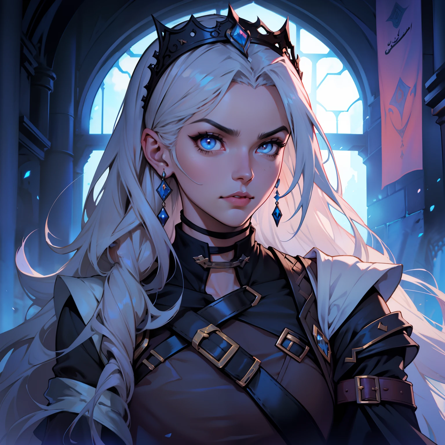 Castlevania seigneur de l’ombre hyper réaliste marocaine princesse islamique très beau portrait zoom visages hyper réaliste super détaillé