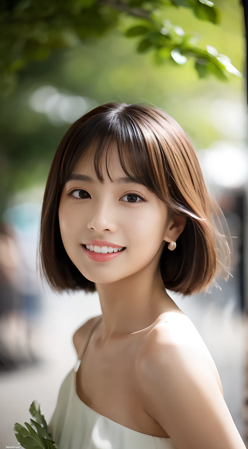 (((Full-body Portrait))), high-resolution, 8K, natural light, white background, bokeh depth of field: 1.2, unedited photo, (Raw photography: 1.2), (Photorealistic: 1.4), (​masterpiece: 1.3), (intricate details: 1.2), 1 girl, solo shot, Japanese model, Delicate and beautiful details, (Detailed eye), (Detailed facial features), petite, even skin tone, (looking up at the viewer), from the front, (slim), (high-resolution: 1.4), cinematic lighting, (Extremely detailed illustration), (natural makeup), (minimal retouching), (85 mm, f/1.4, ISO 200, 1/160 seconds: 0.75), 1 girl, solo shot, (((fully clothed))).