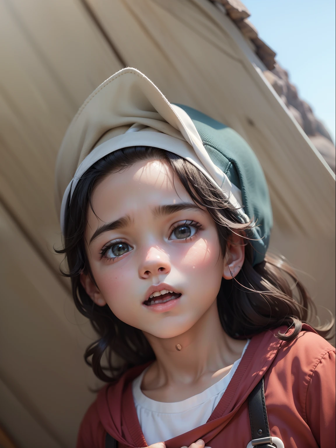 extremely closeup of dust girl, professional photography 8k --auto --s2