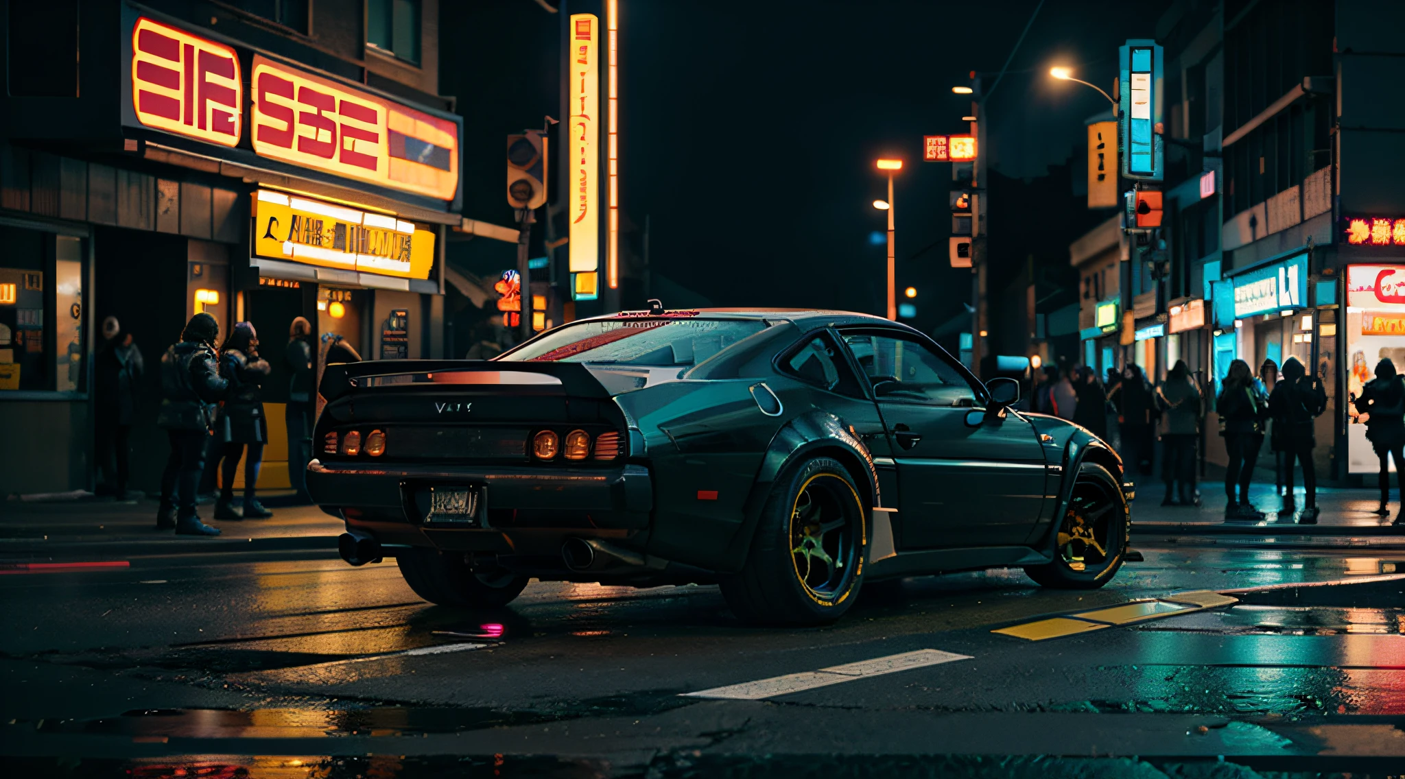 JDM, CyberPunk 2077, Vibrant Colors, Future, Street