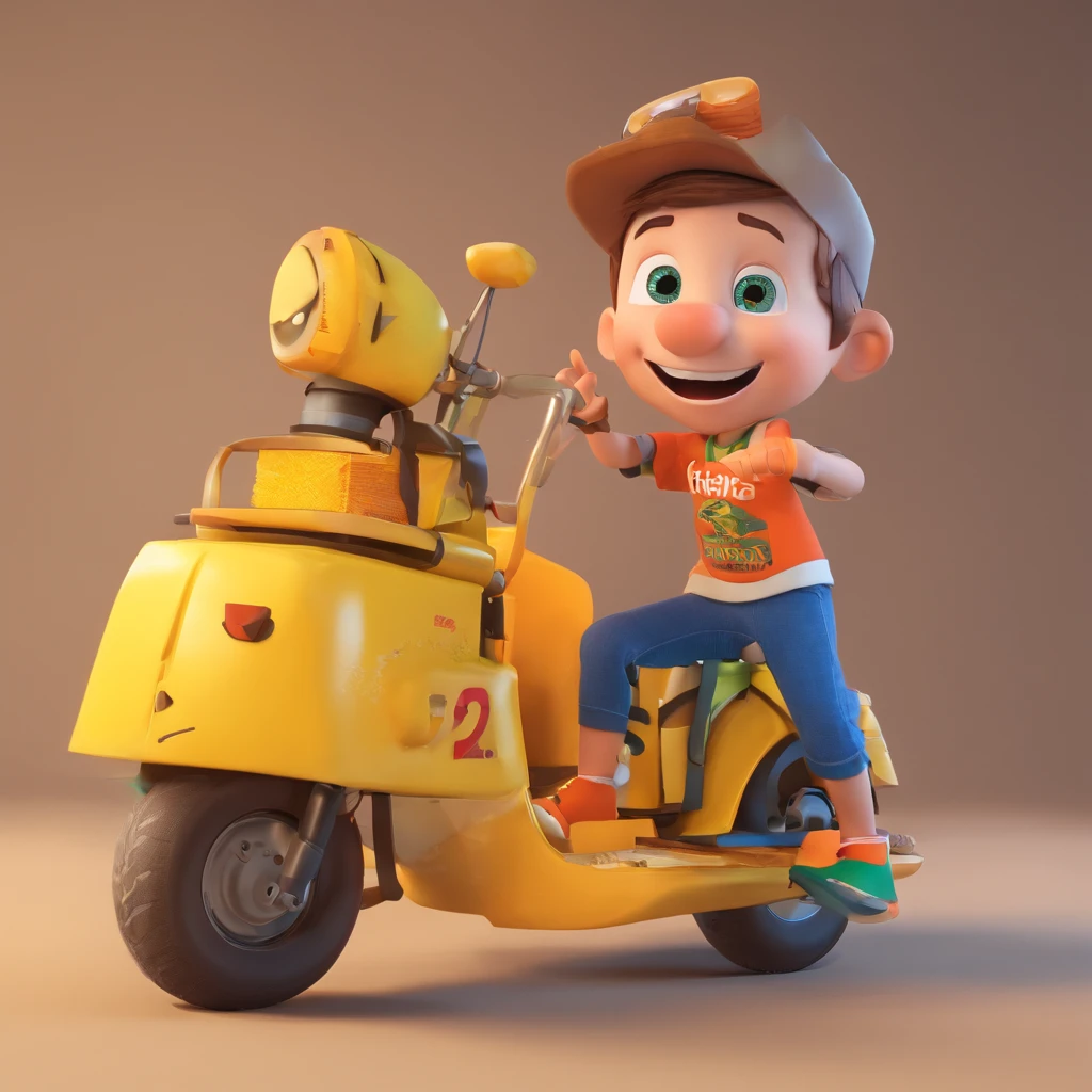 Arthur, menino de 7 anos, muito feliz, com roupa de brasileiro.