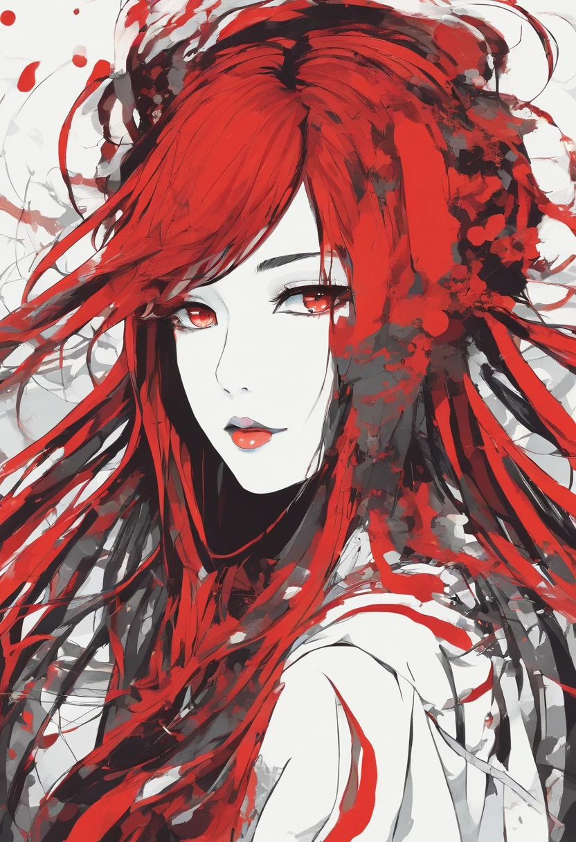 A combination between the ink demon and the crimson omen for a profile image